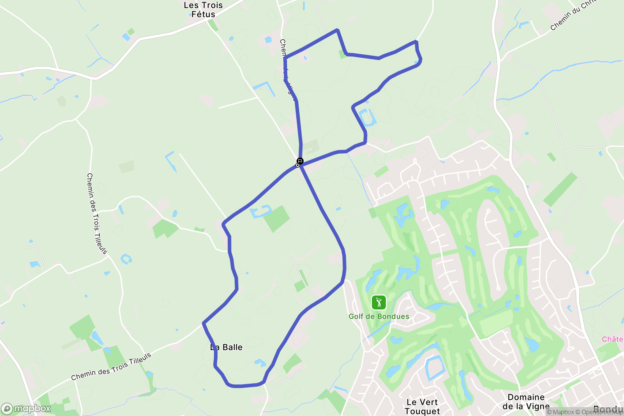 Wambrechies : carte du parcours de randonnée - France