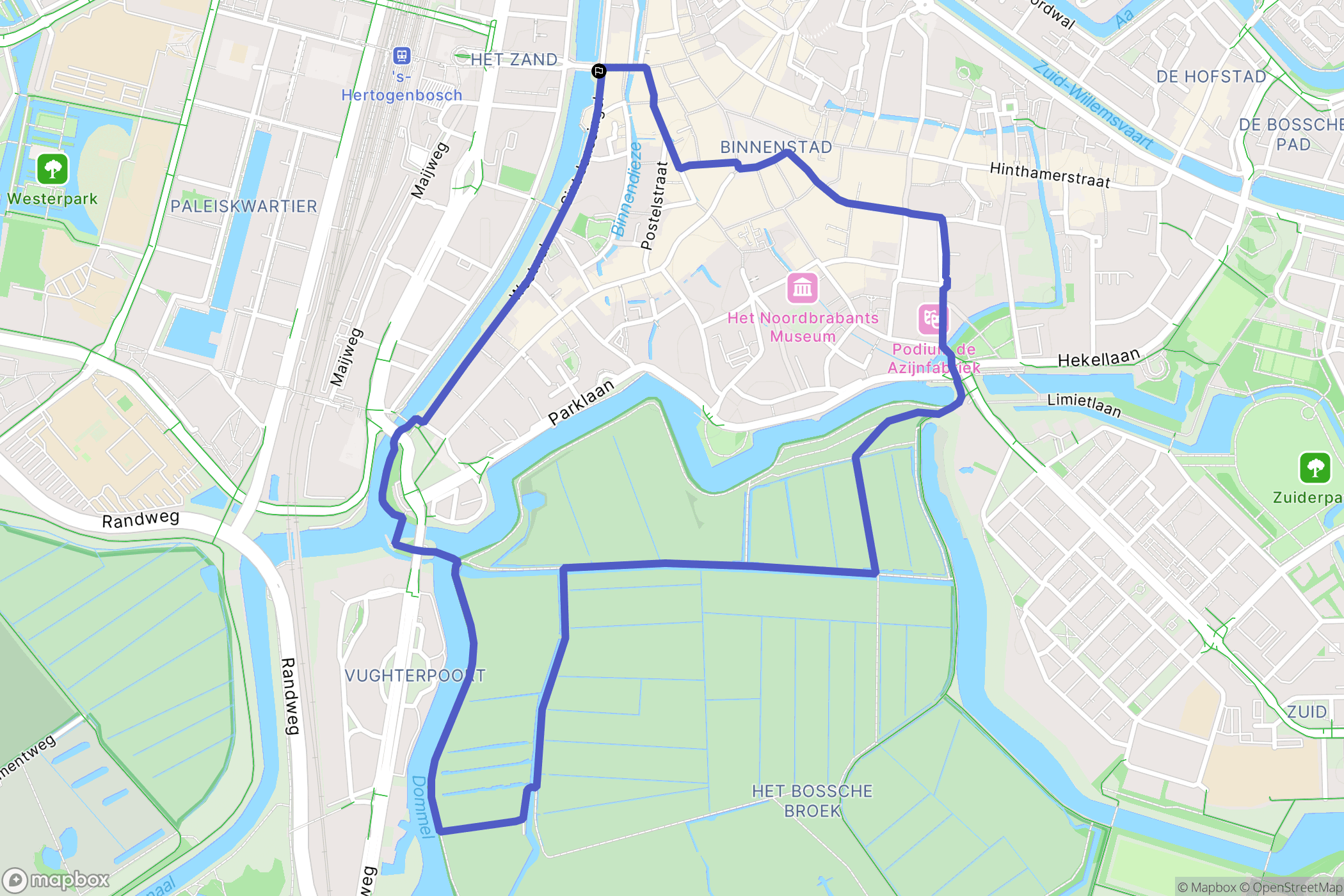 's-Hertogenbosch: routekaart voor buitenactiviteiten - Netherlands