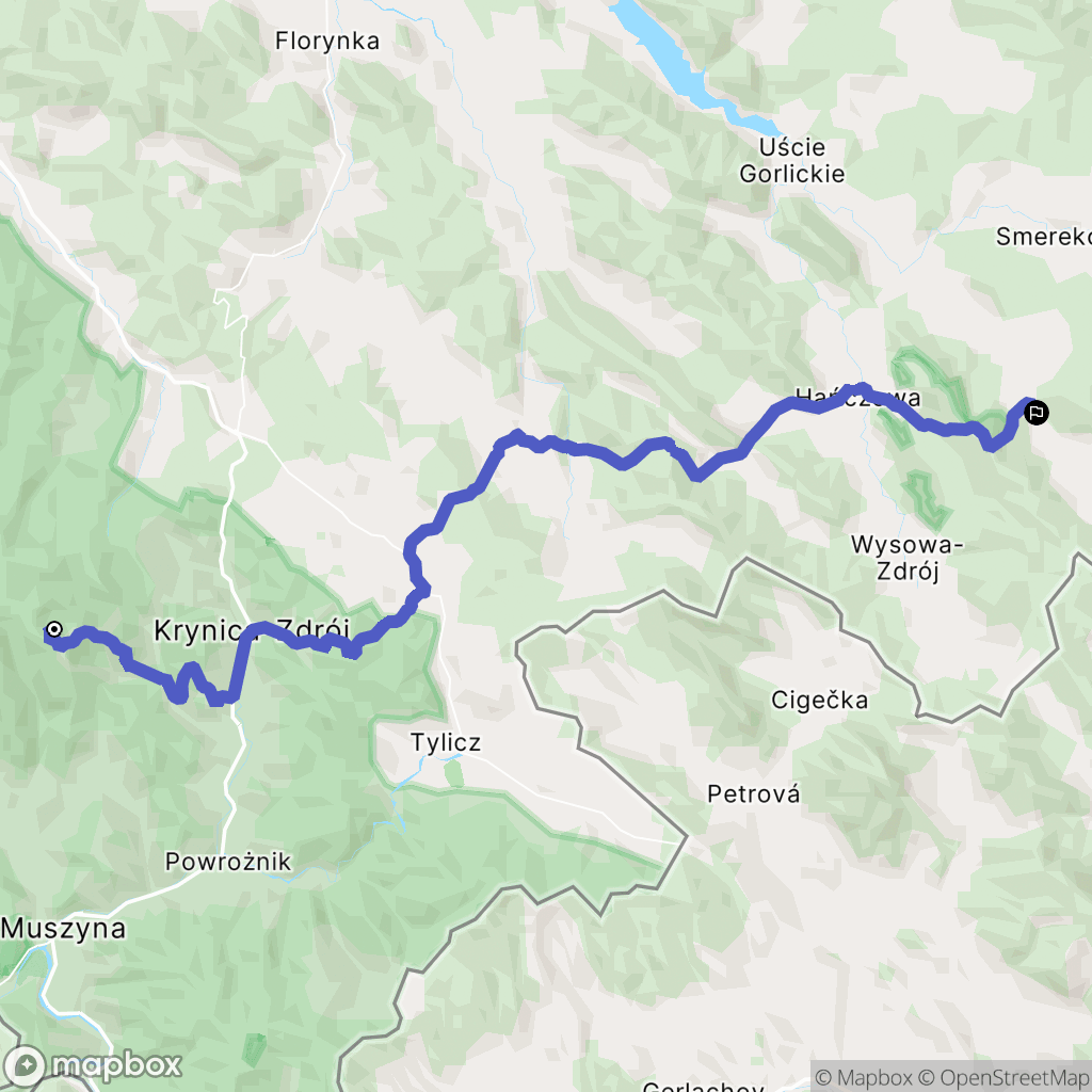 Jastrzębik: mapa trasy - Poland