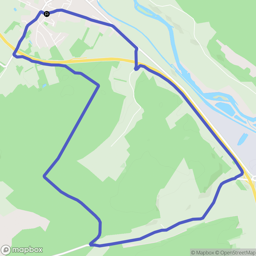 Vincey : carte du parcours de randonnée - France