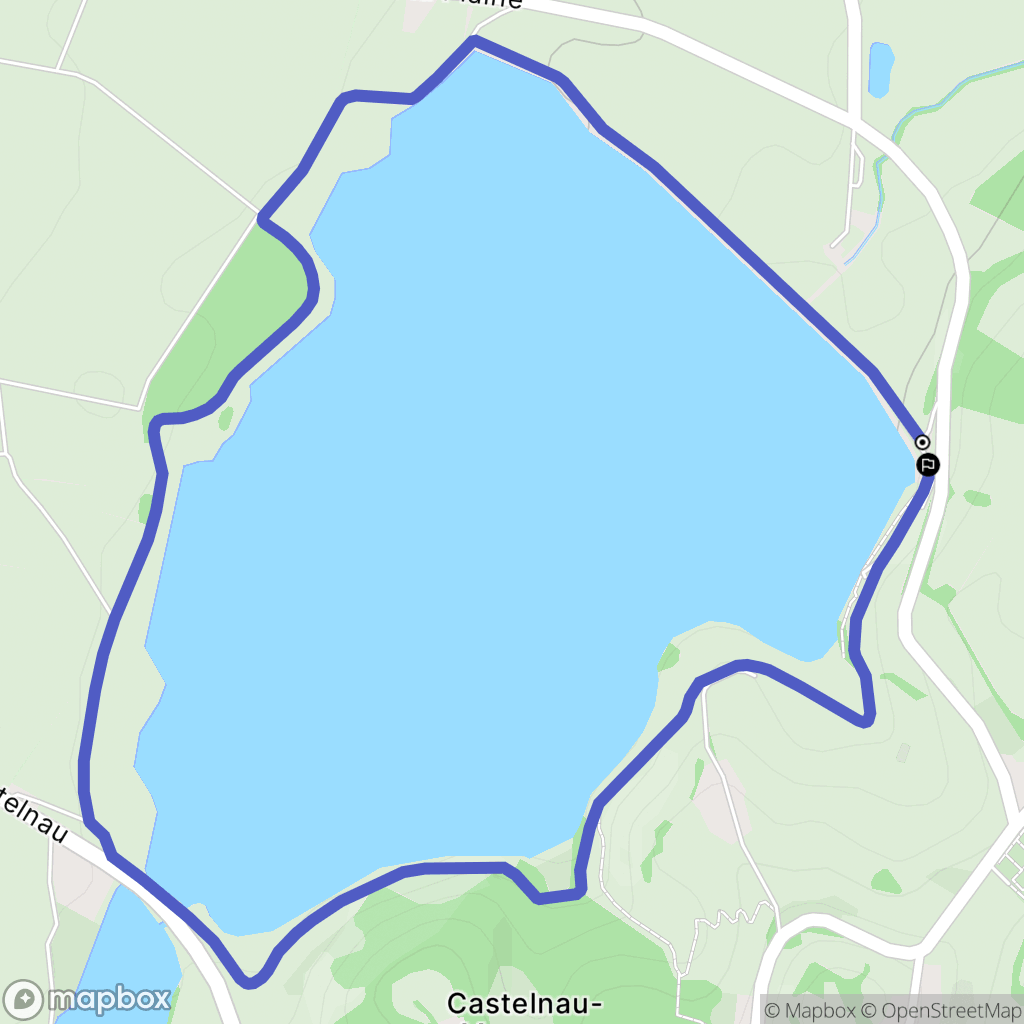 Castelnau-Magnoac : carte du parcours de randonnée - France