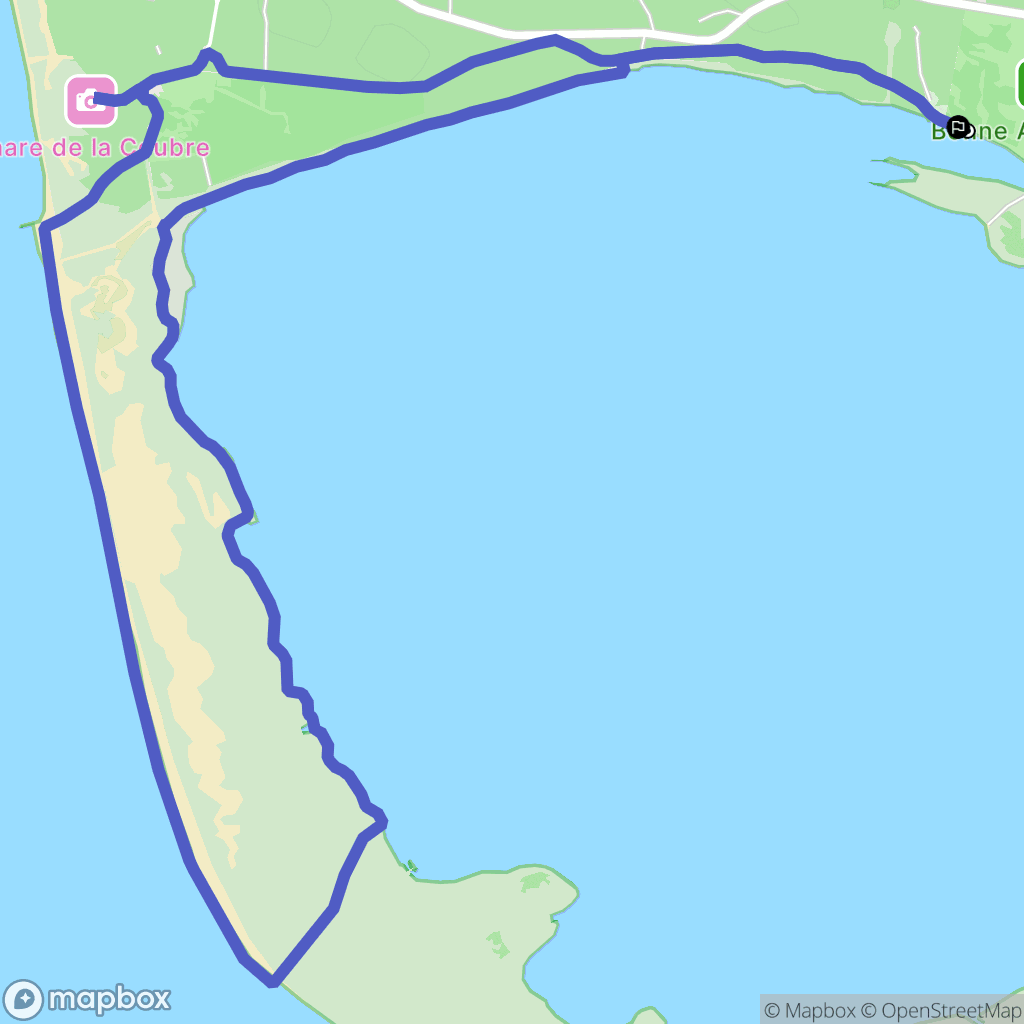 Les Mathes : carte du parcours de randonnée - France