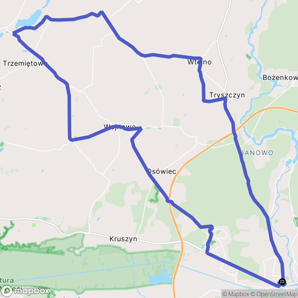 Bydgoszcz: mapa trasy - Poland