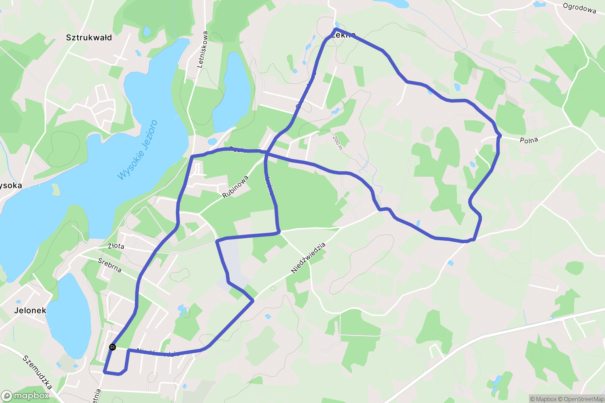 Kamień: mapa trasy - Poland