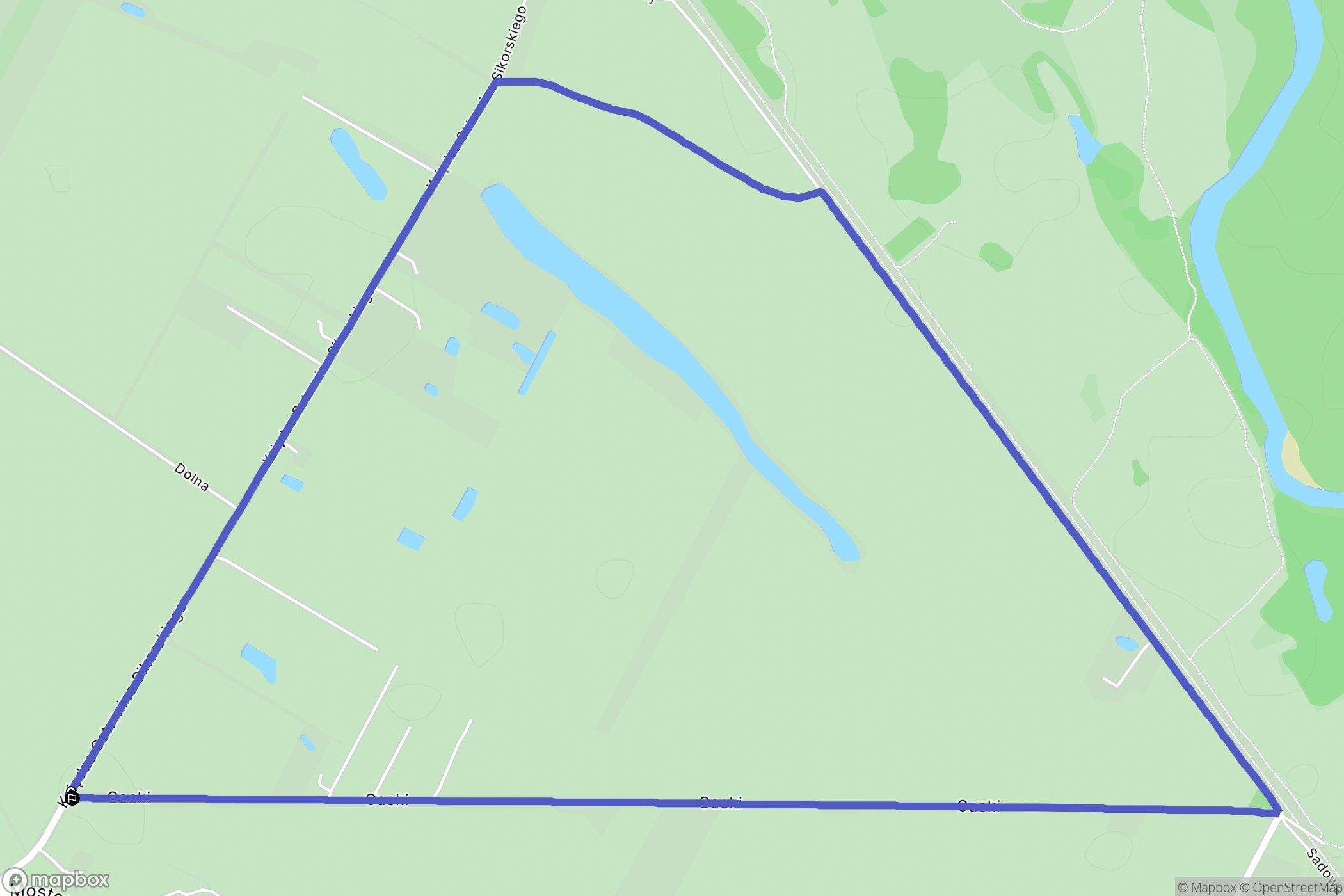 Czersk: mapa trasy - Poland