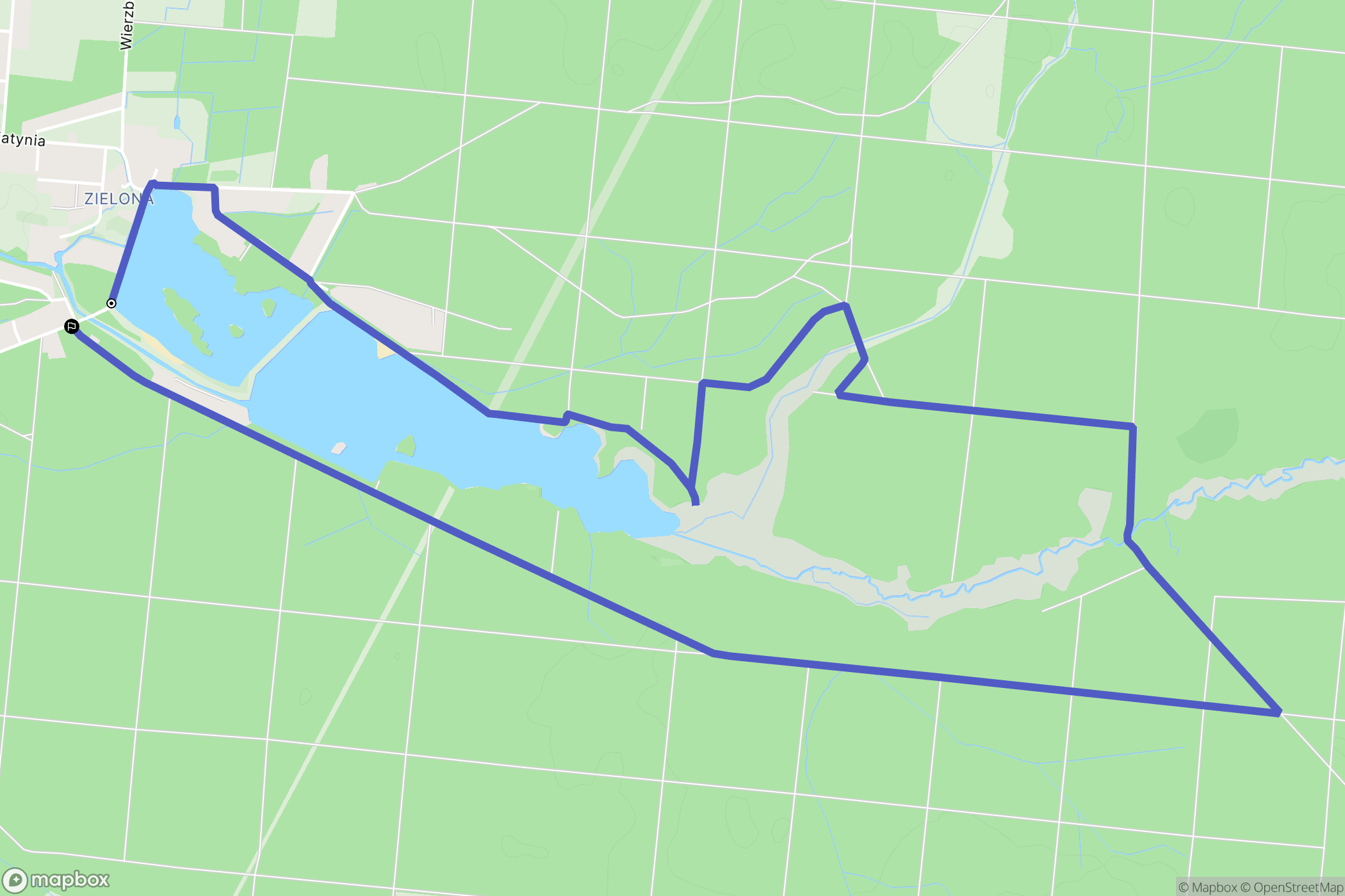 Kalety: mapa trasy - Poland