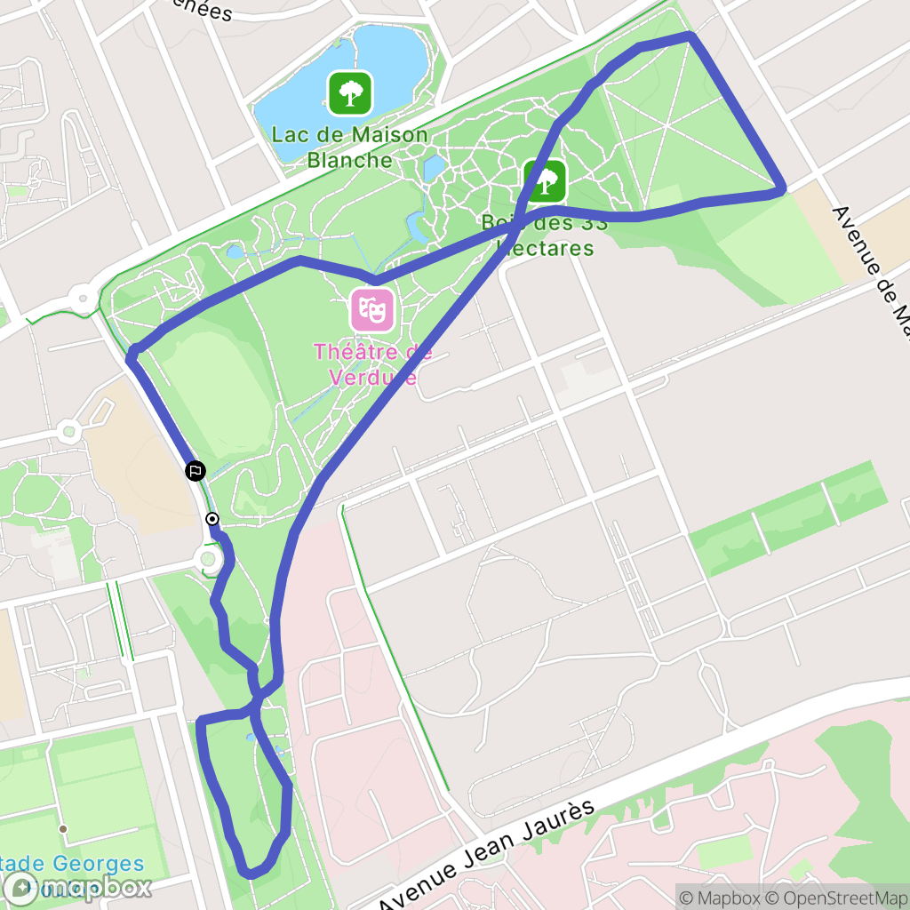 Neuilly-sur-Marne : carte du parcours de randonnée - France