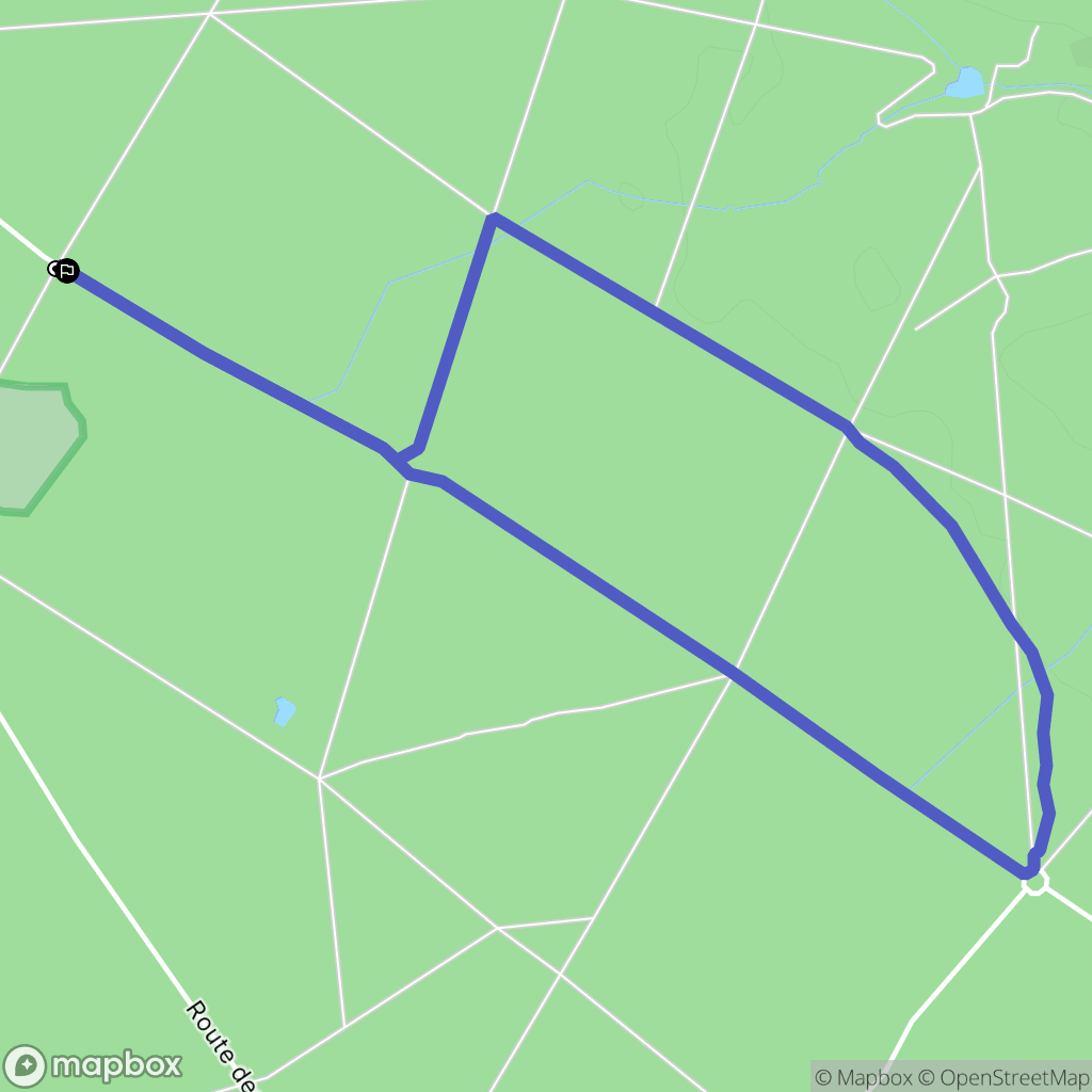 Saint-Léger-en-Yvelines : carte du parcours de randonnée - France