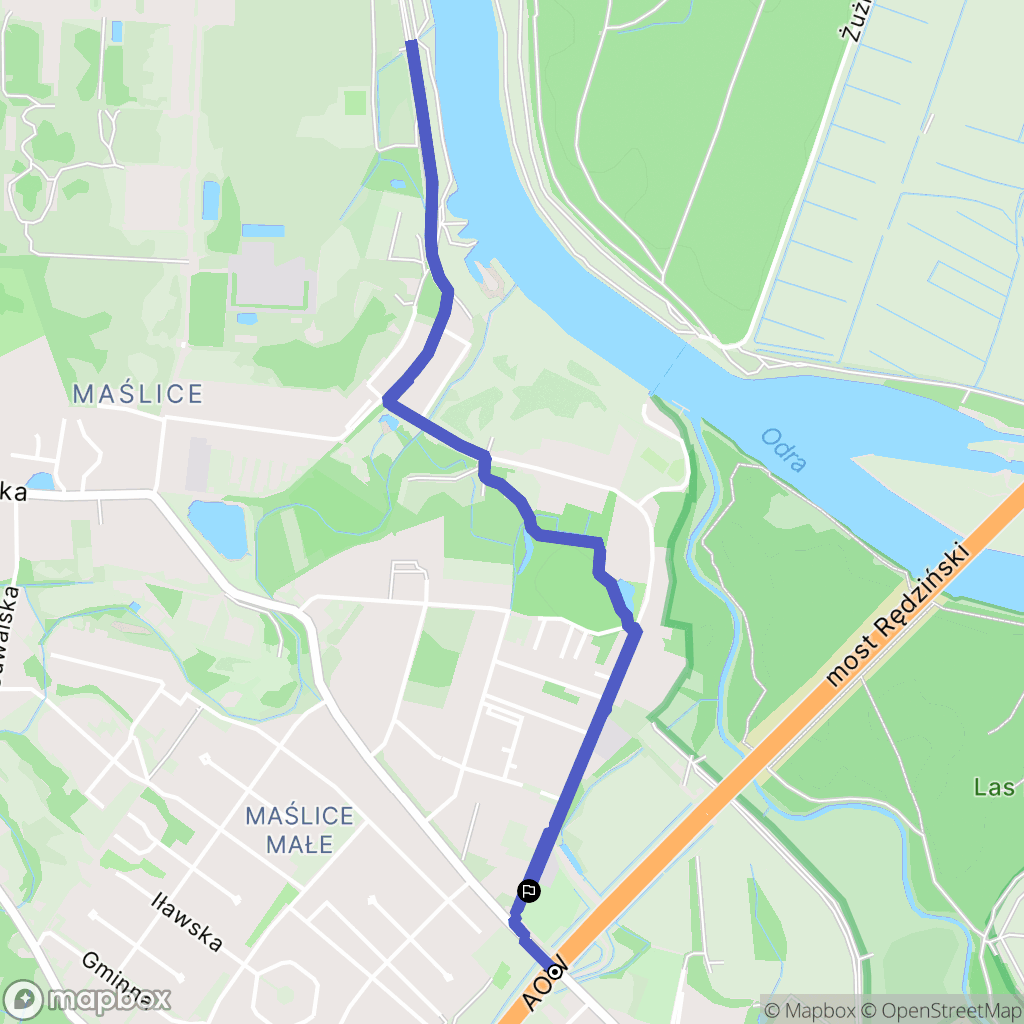 Wrocław: mapa trasy - Poland