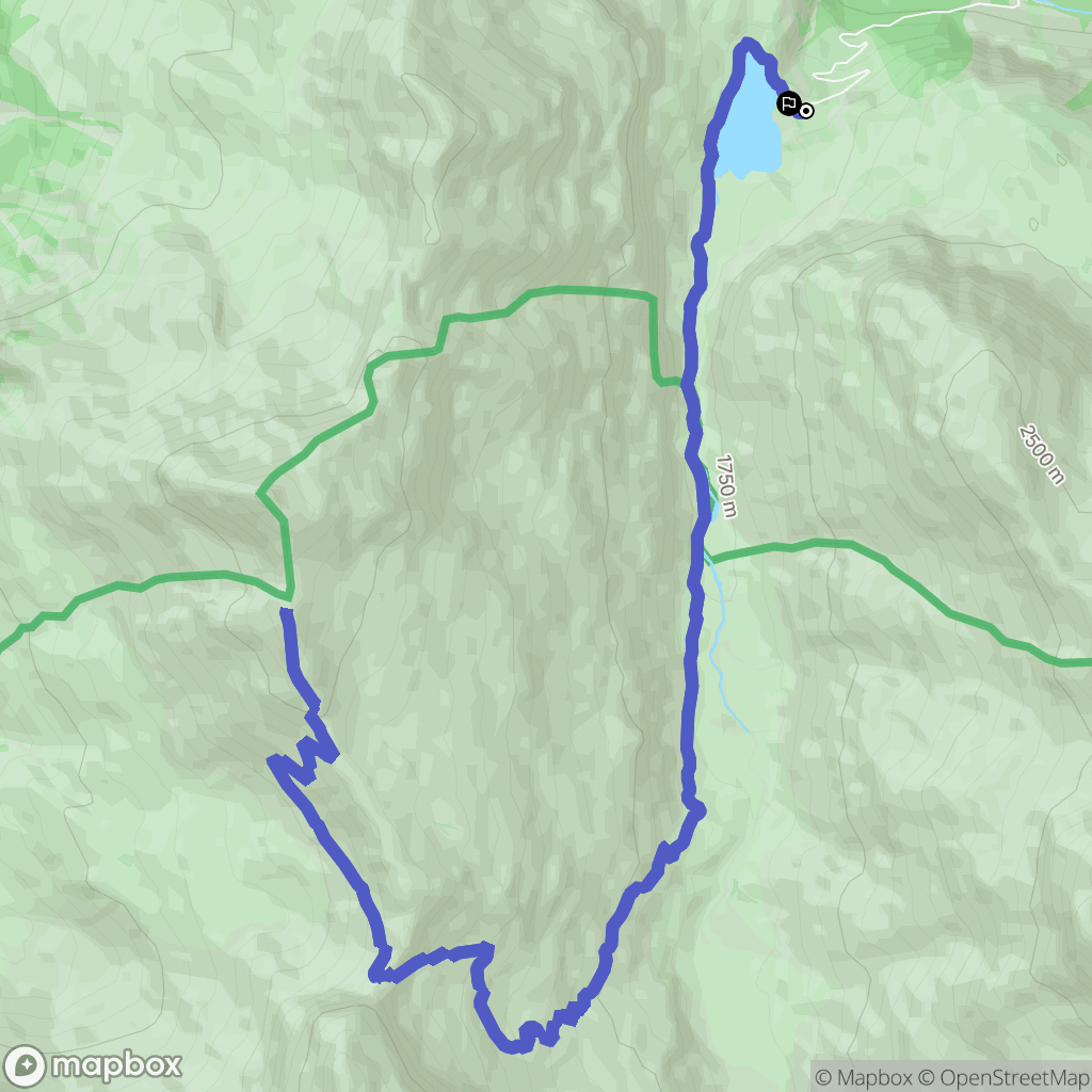 Gavarnie-Gèdre : carte du parcours de randonnée - France