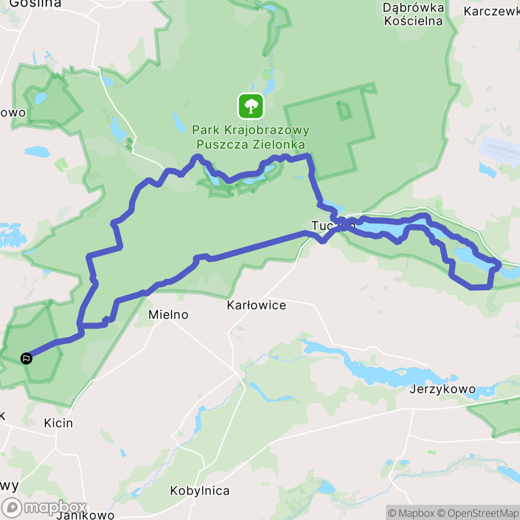 Czerwonak: mapa trasy - Poland