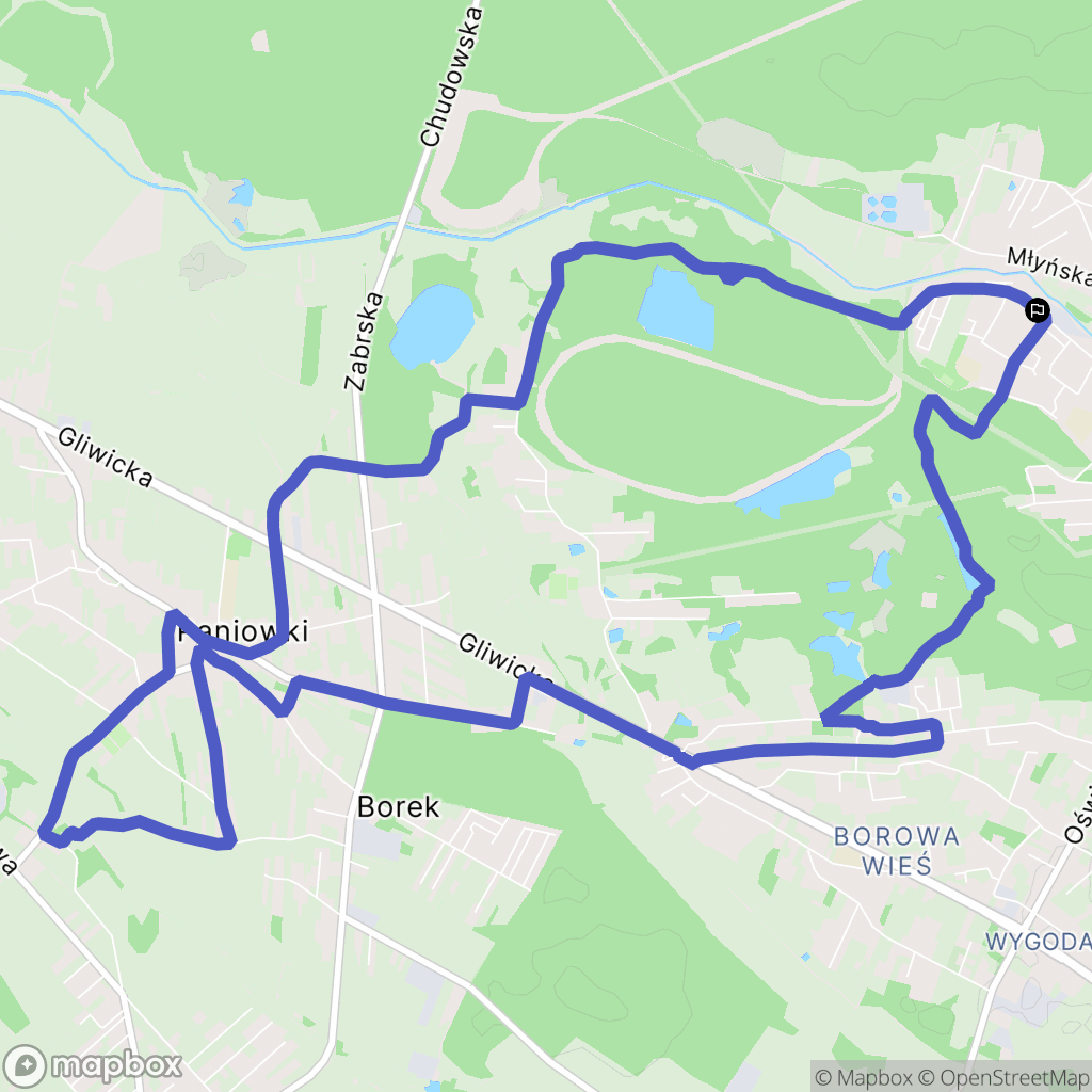 Ruda Śląska: mapa trasy - Poland