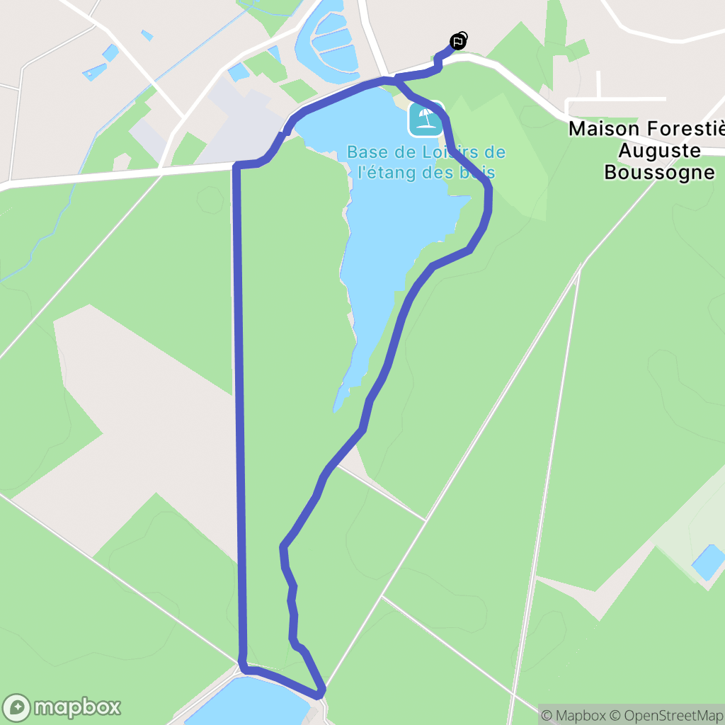 Vieilles-Maisons-sur-Joudry : carte du parcours de randonnée - France