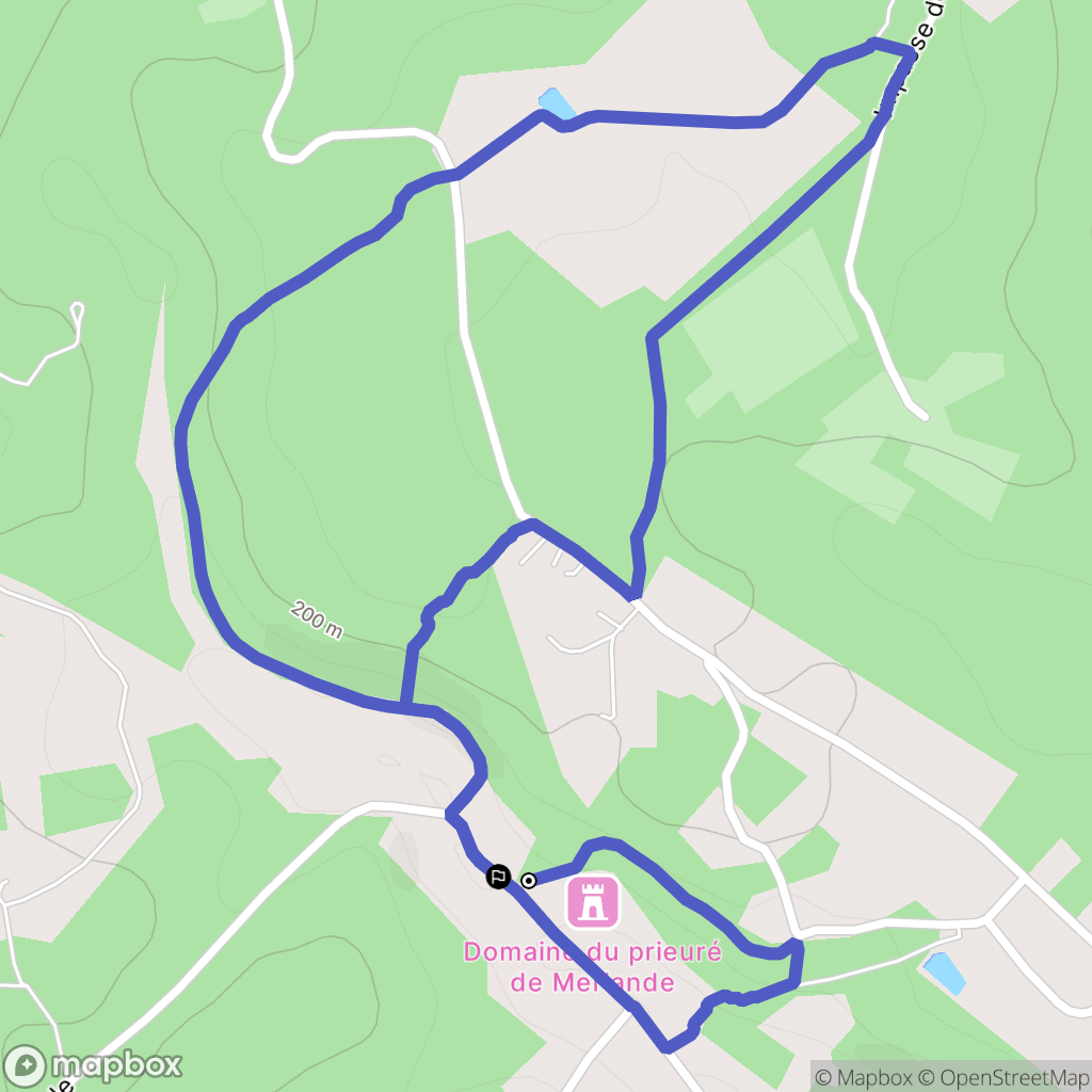 La Chapelle-Gonaguet : carte du parcours de randonnée - France
