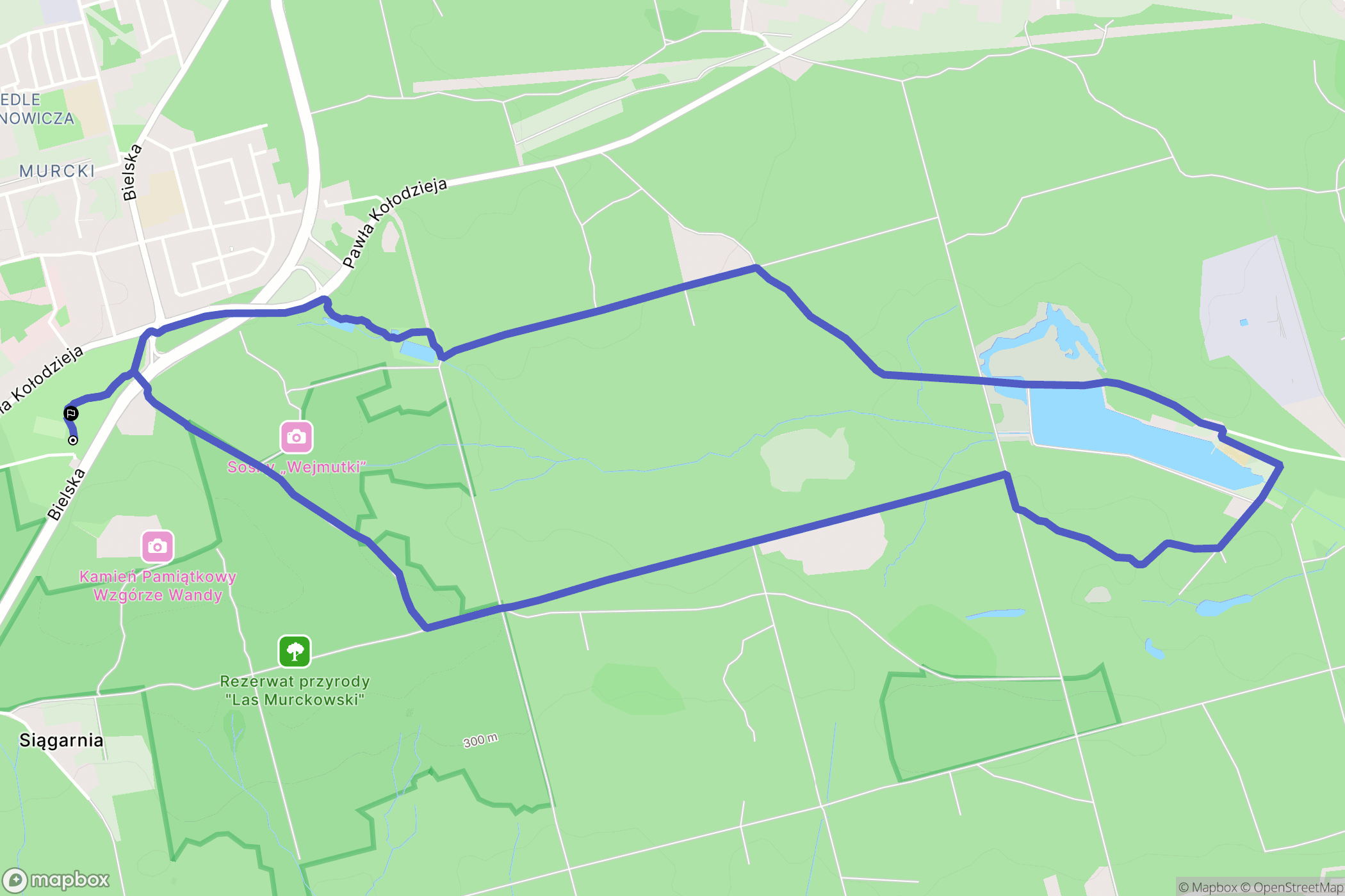 Katowice: mapa trasy - Poland