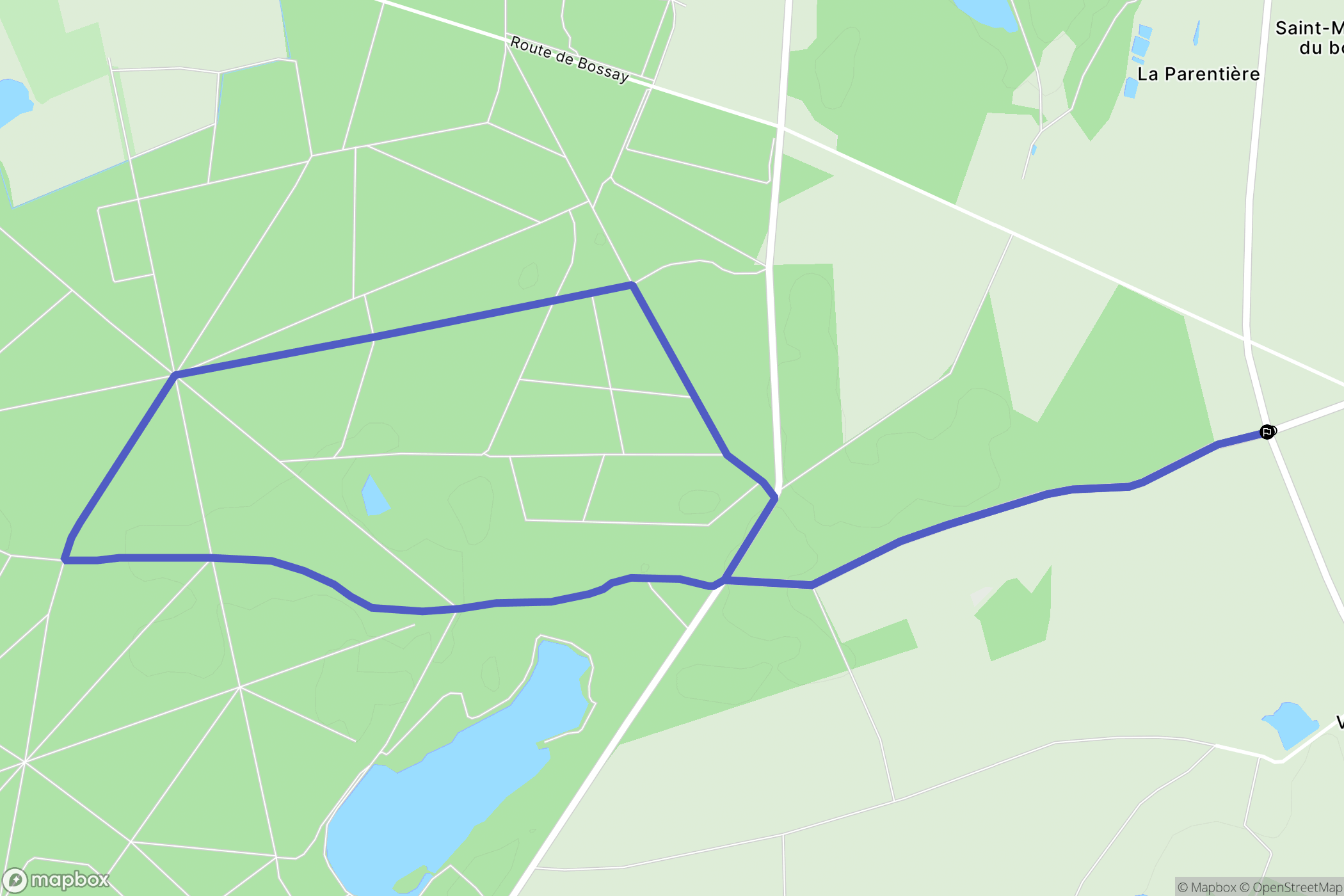 Preuilly-sur-Claise : carte du parcours de randonnée - France