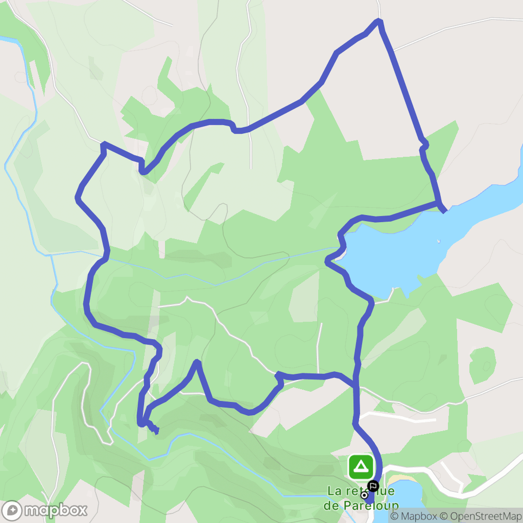 Canet-de-Salars : carte du parcours de randonnée - France