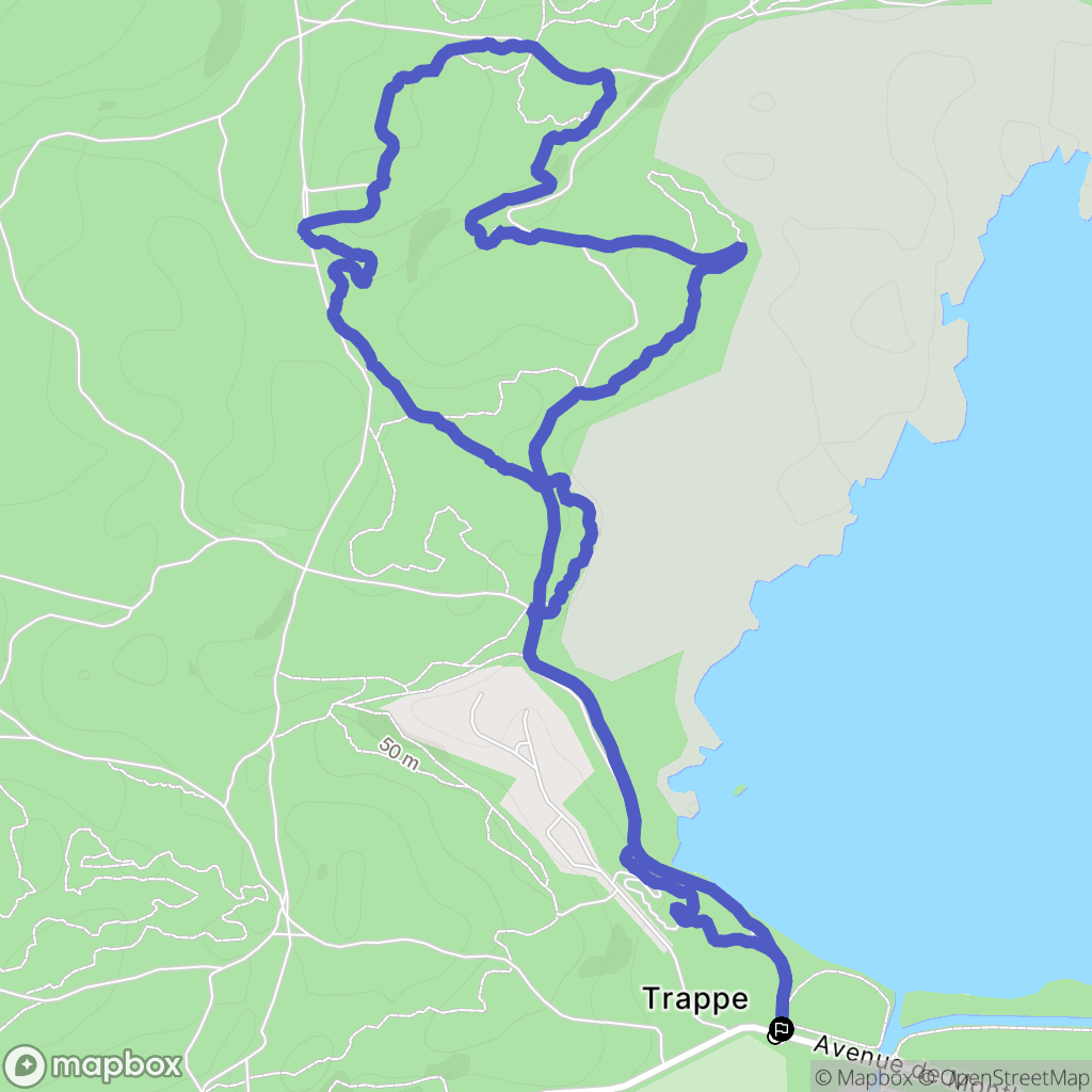 Biscarrosse : carte du parcours de randonnée - France
