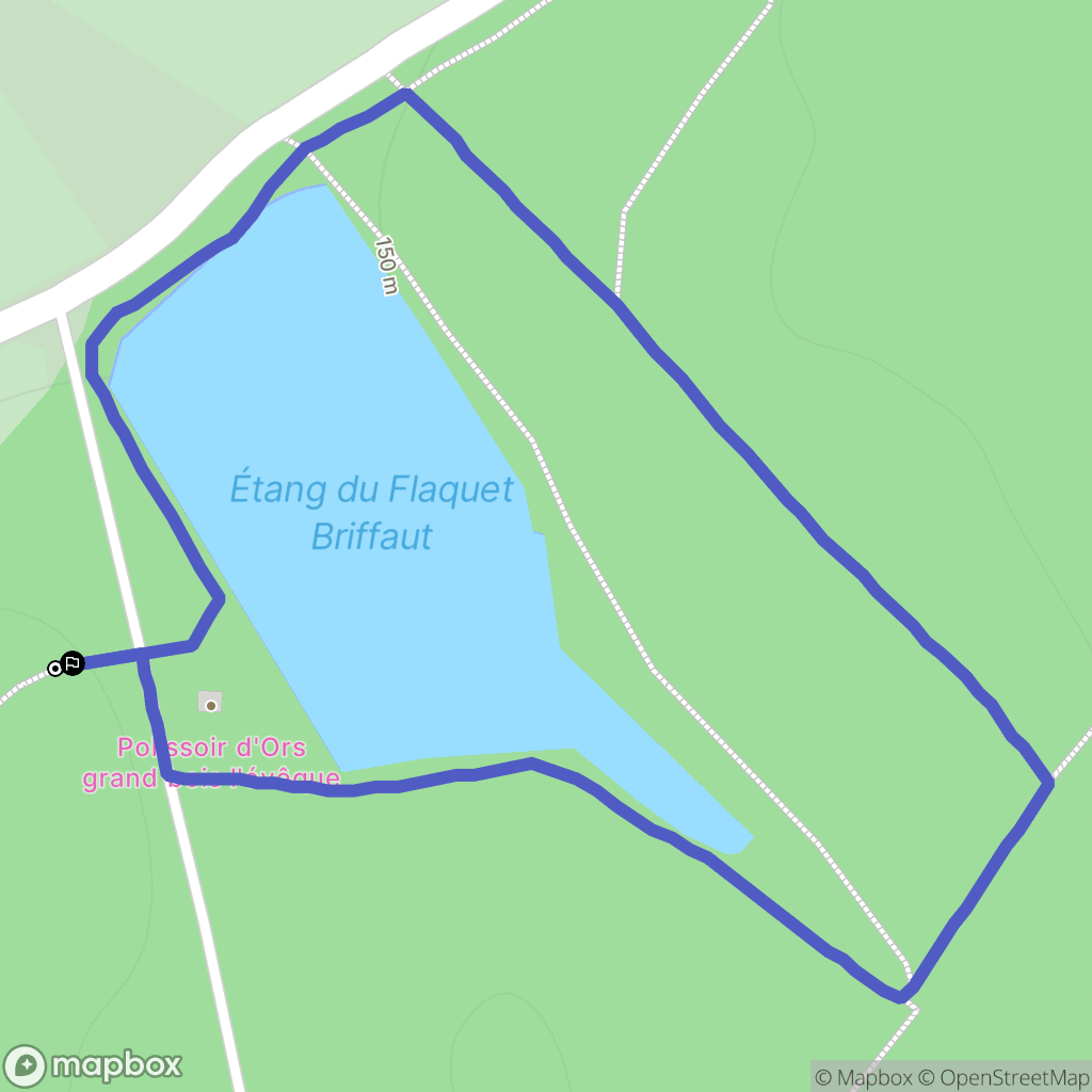 Ors : carte du parcours de randonnée - France