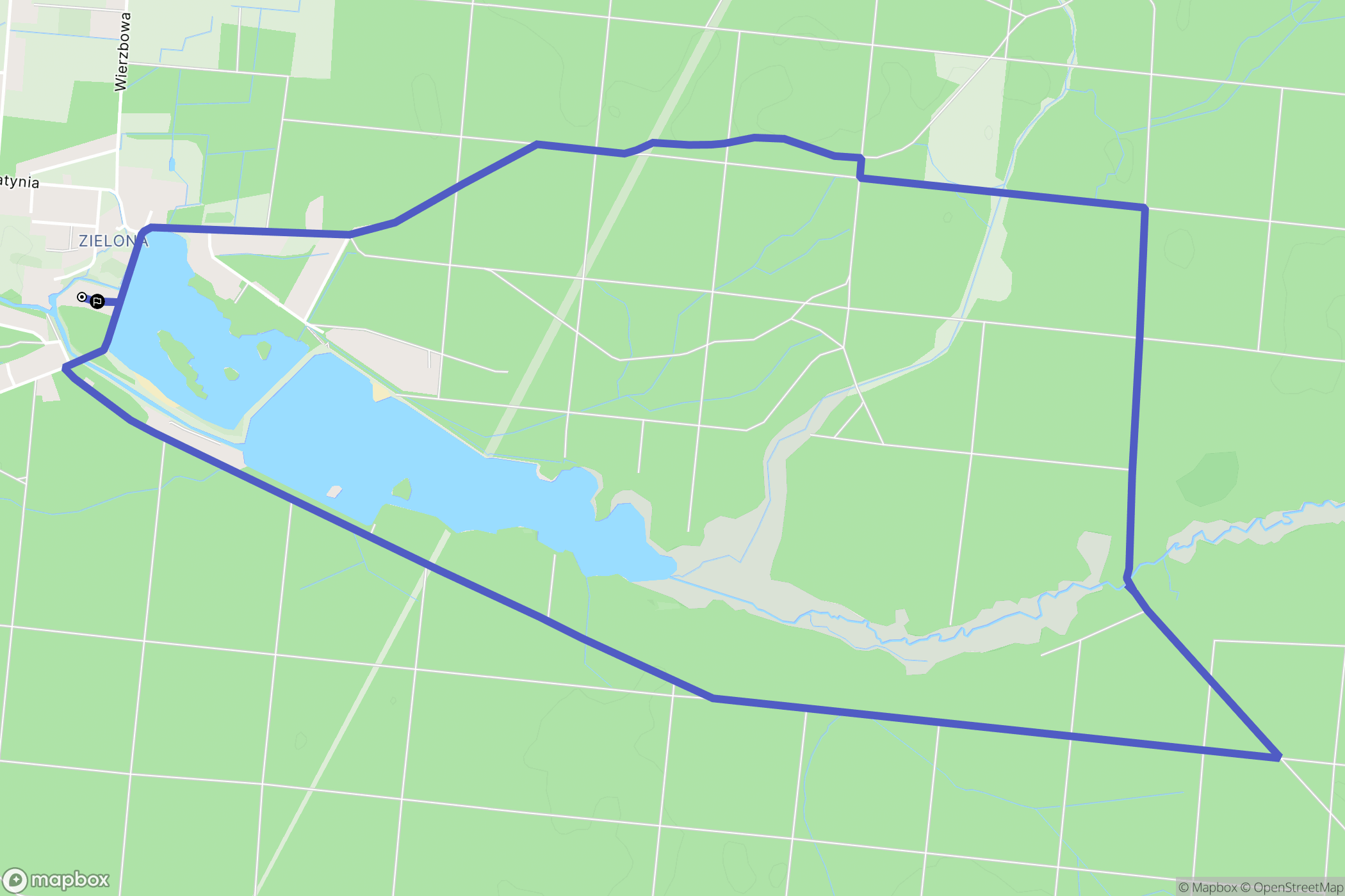 Kalety: mapa trasy - Poland