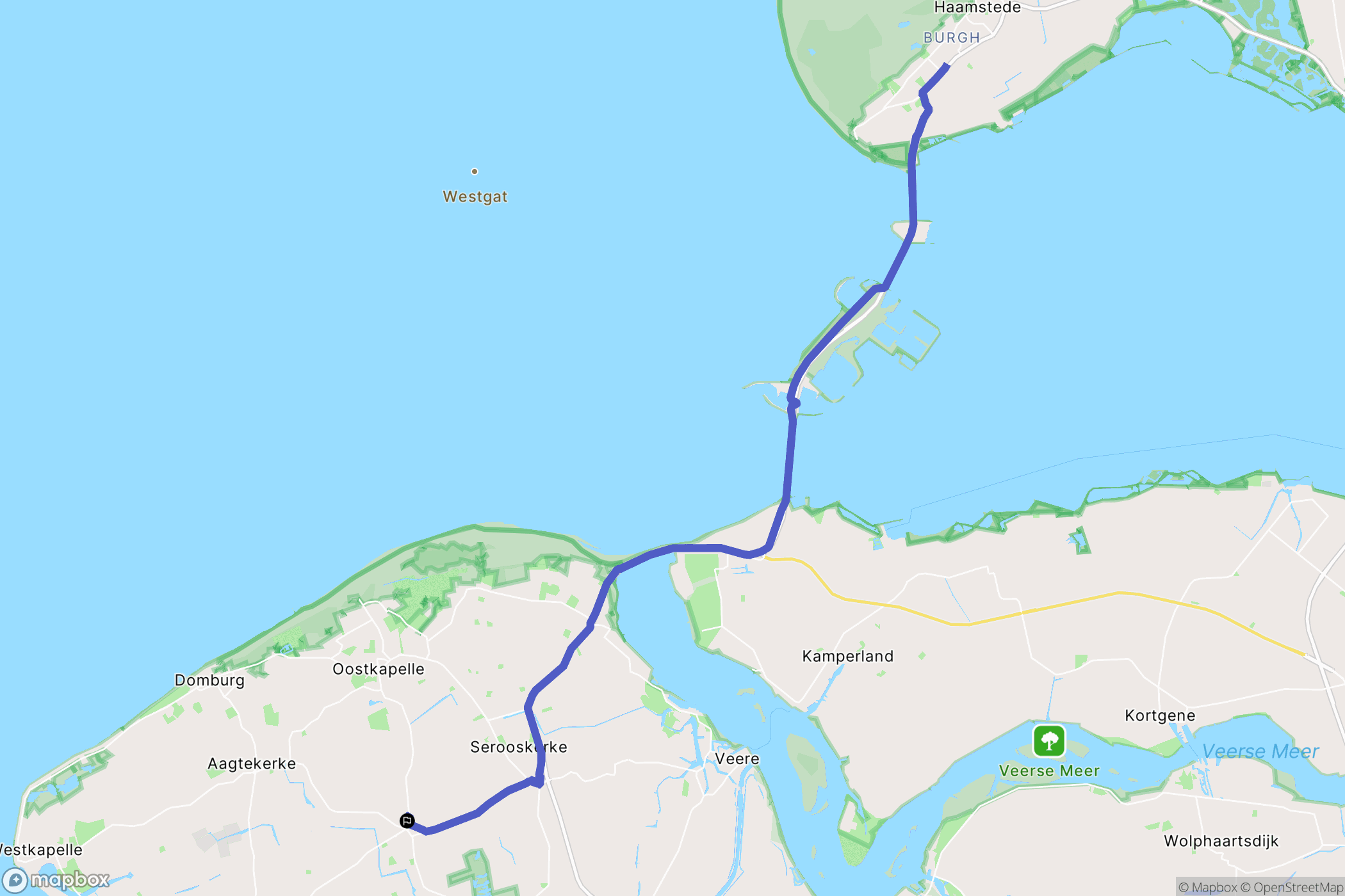 Grijpskerke: routekaart voor buitenactiviteiten - Netherlands