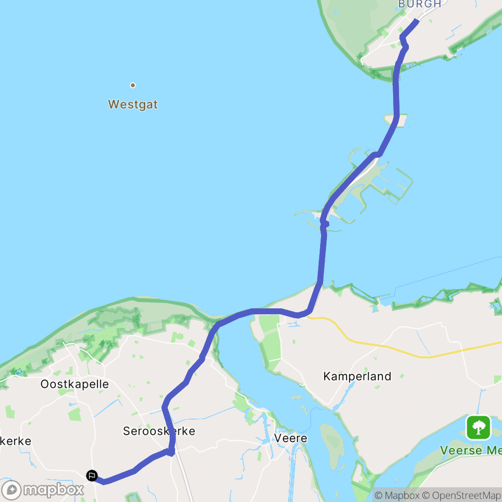 Grijpskerke: routekaart voor buitenactiviteiten - Netherlands