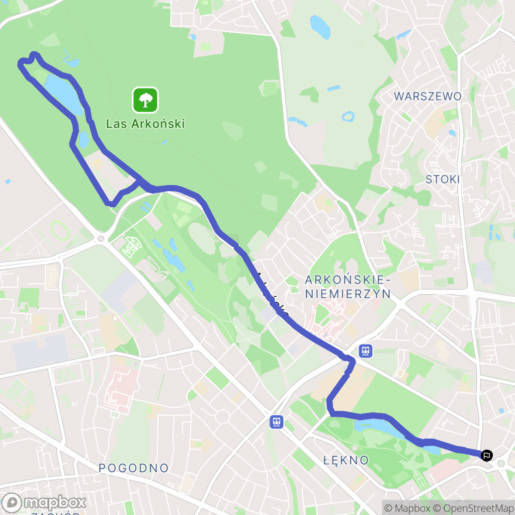 Szczecin: mapa trasy - Poland