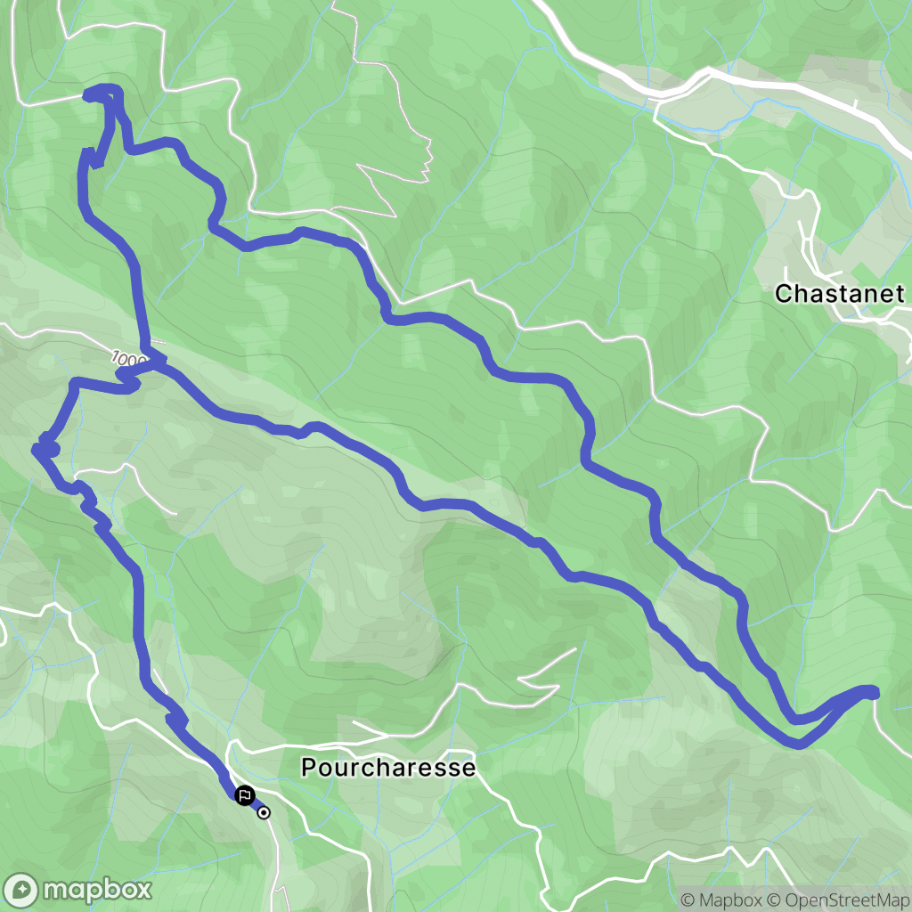 Dompnac : carte du parcours de randonnée - France