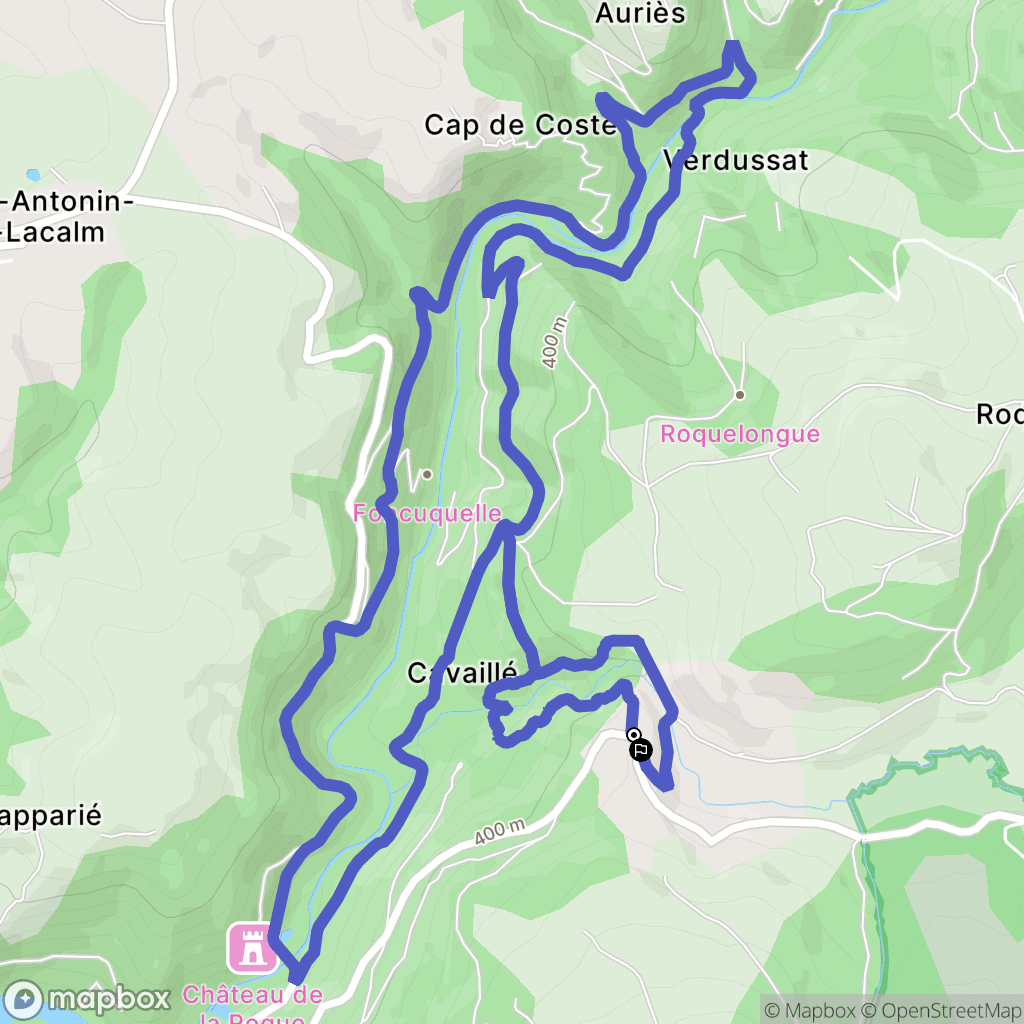 Arifat : carte du parcours de randonnée - France