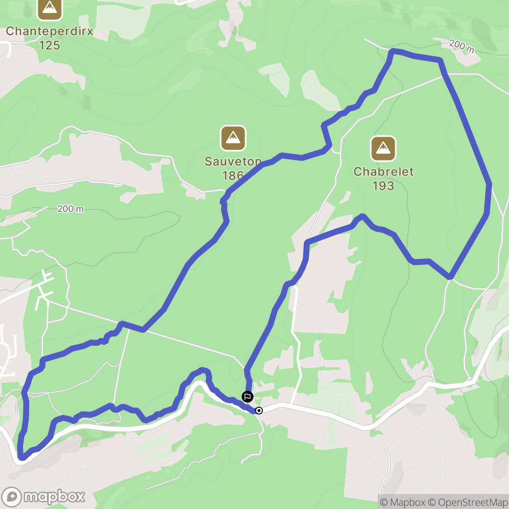 La Garde-Adhémar : carte du parcours de randonnée - France