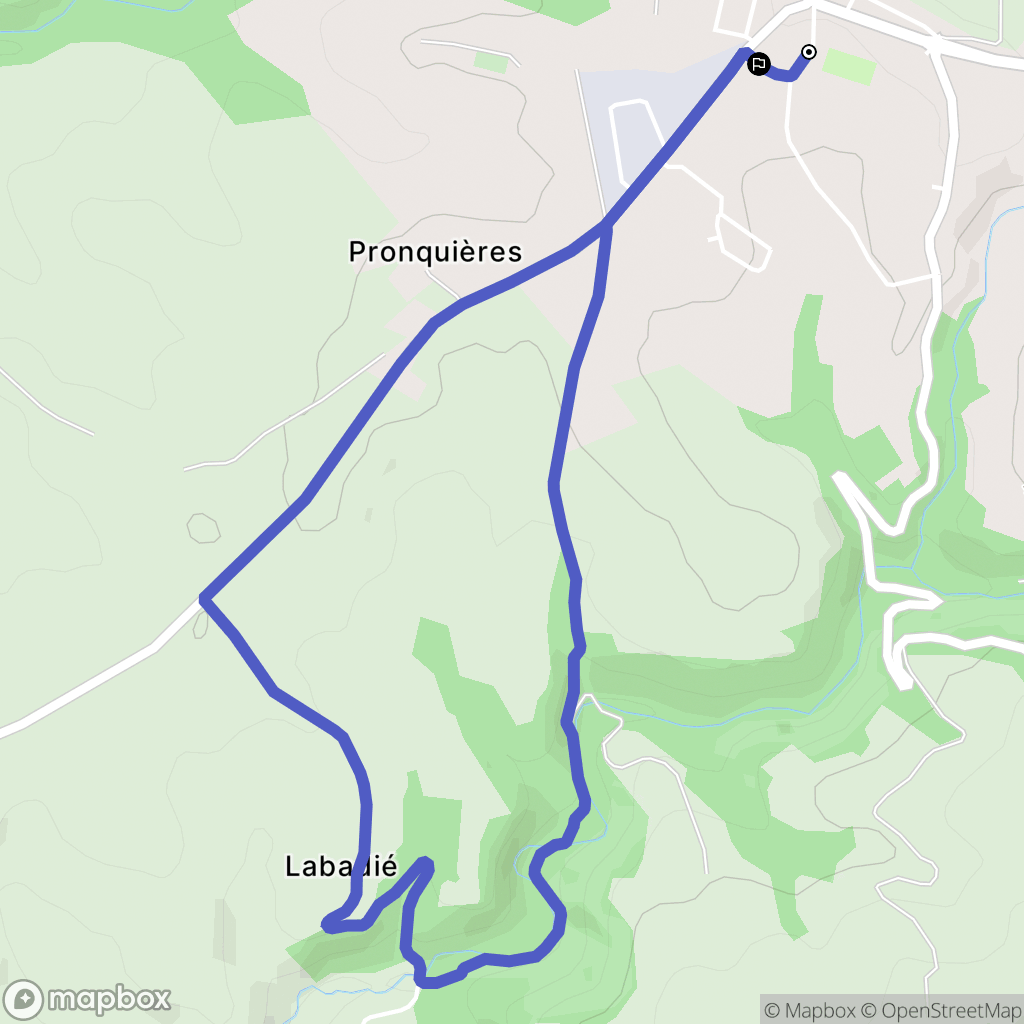 Villefranche-d'Albigeois : carte du parcours de randonnée - France