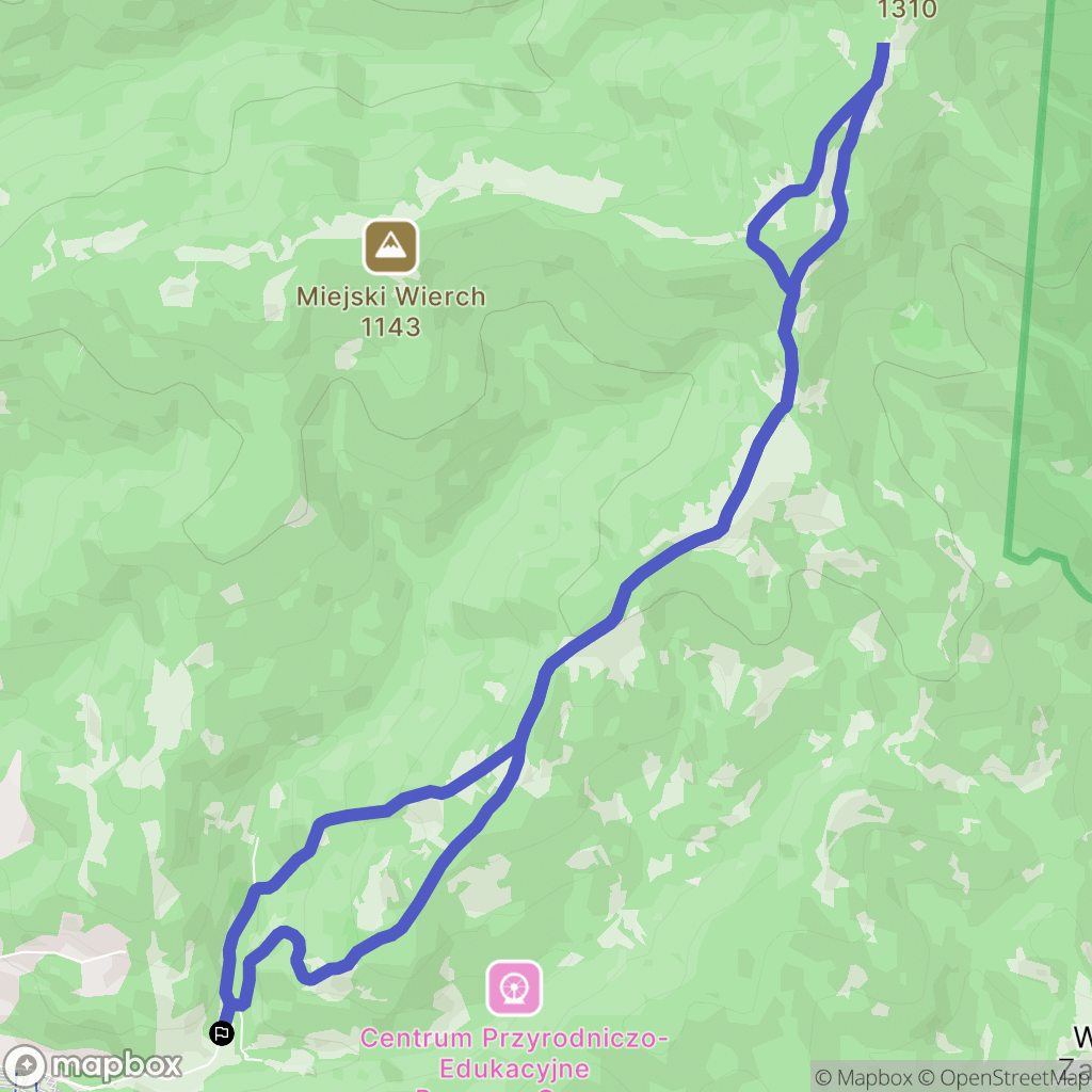 Nowy Targ: mapa trasy - Poland
