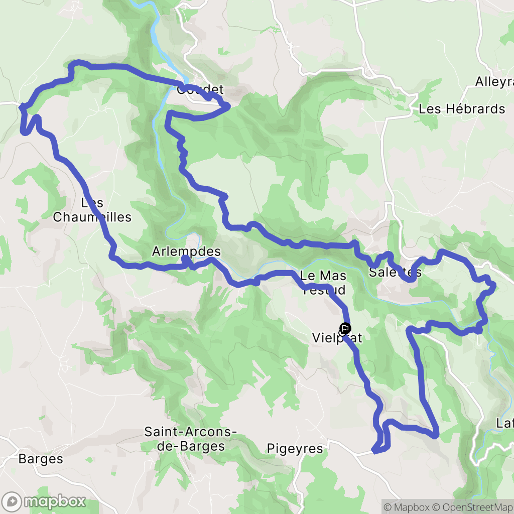 Vielprat : carte du parcours de randonnée - France