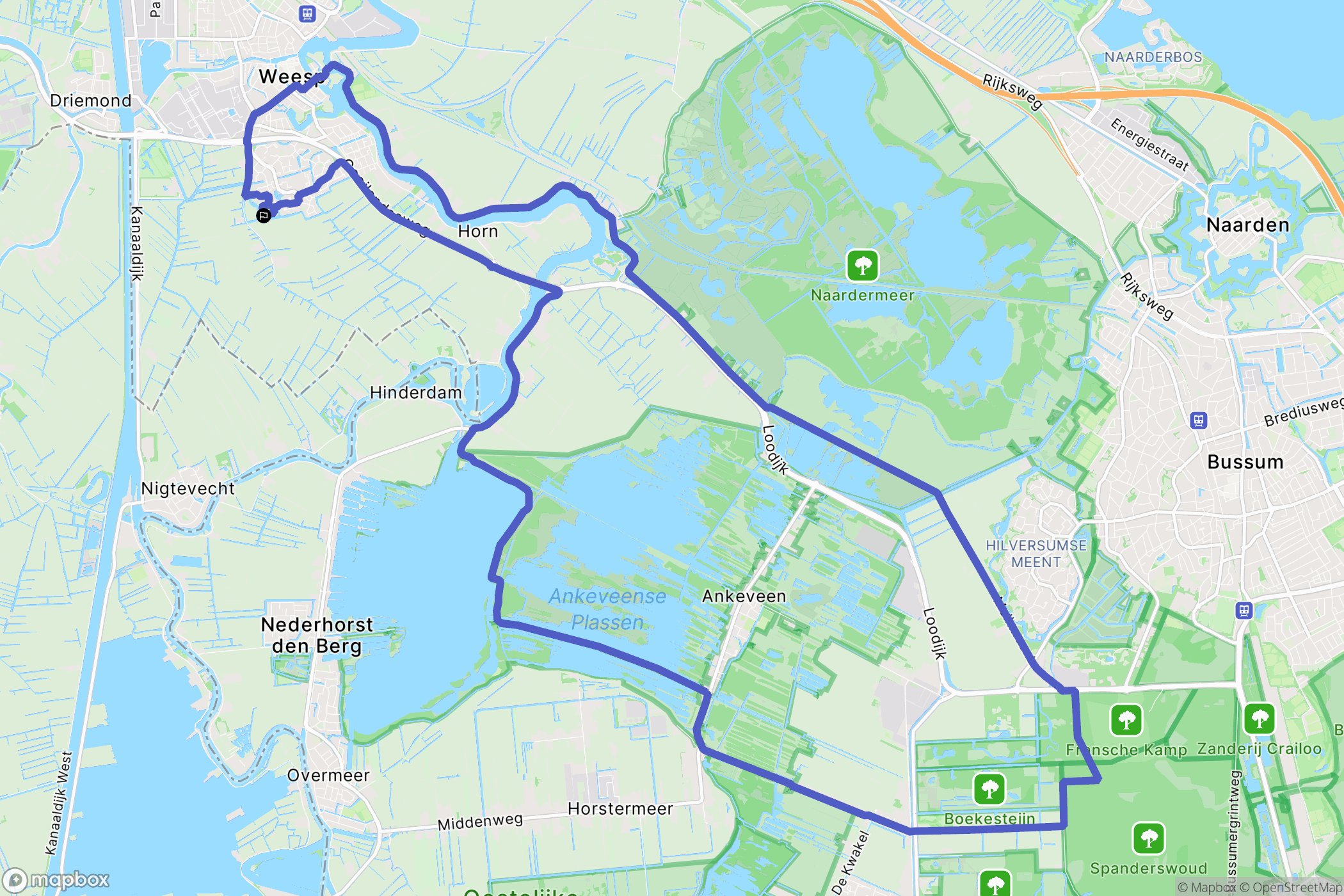 Weesp: routekaart voor buitenactiviteiten - Netherlands