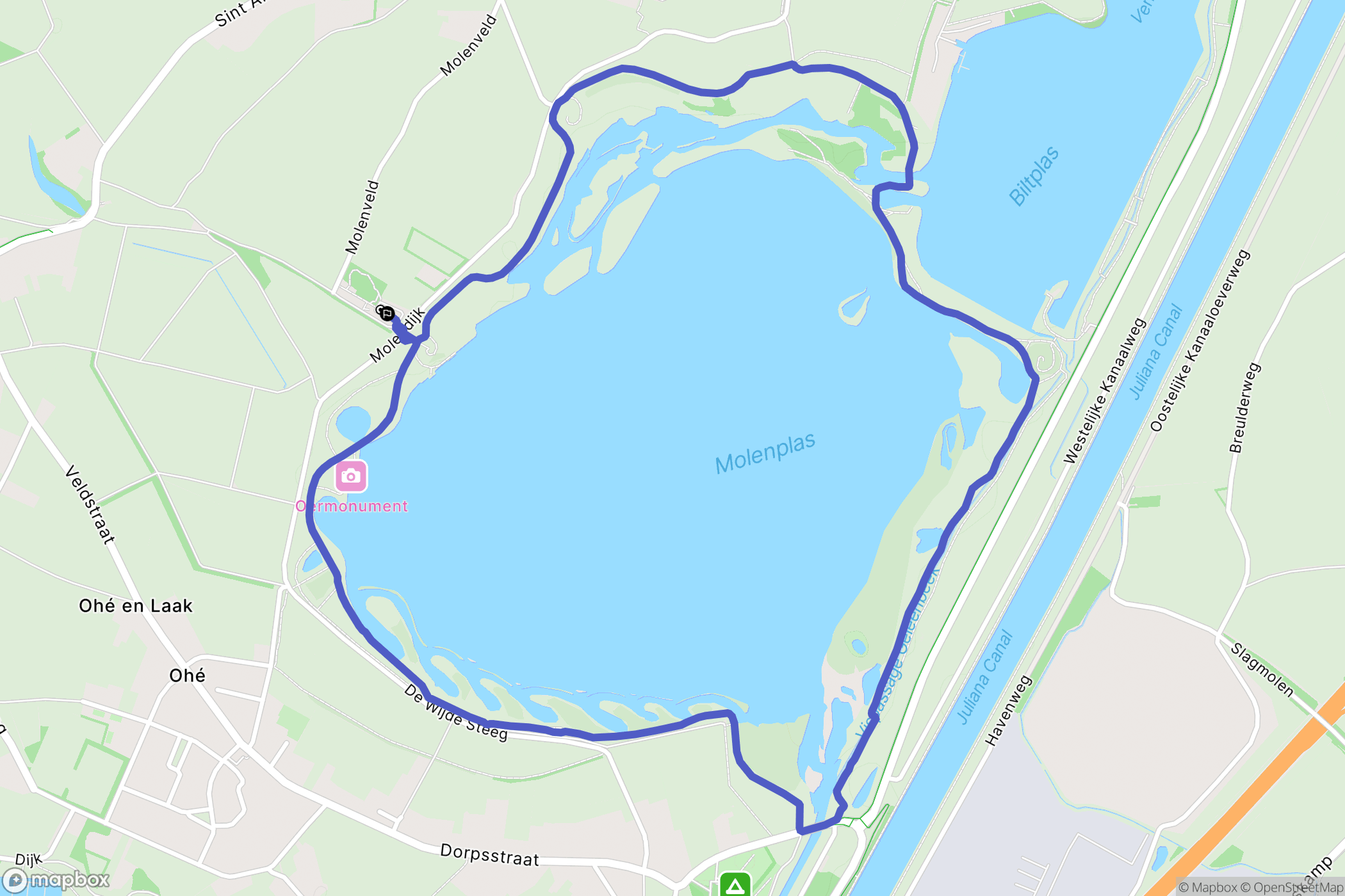 Stevensweert: routekaart voor buitenactiviteiten - Netherlands