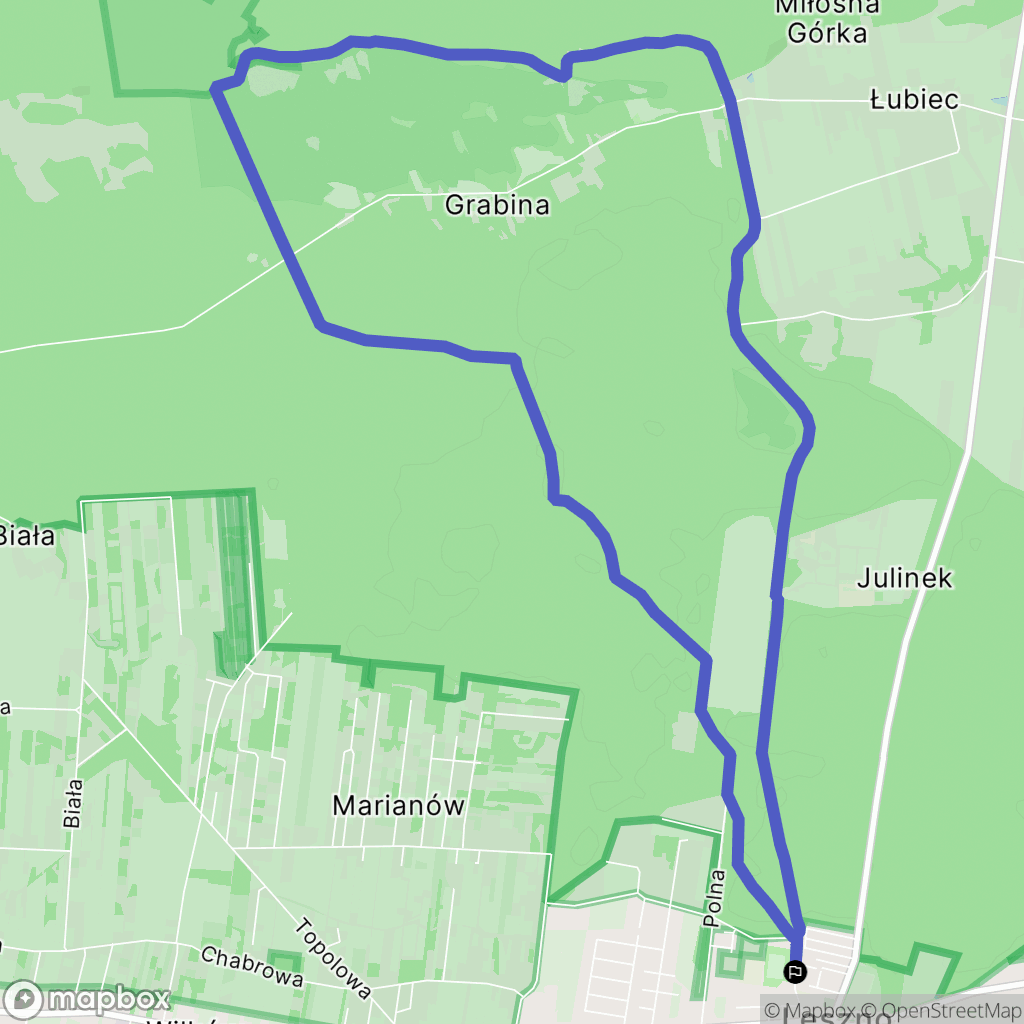 Leszno: mapa trasy - Poland