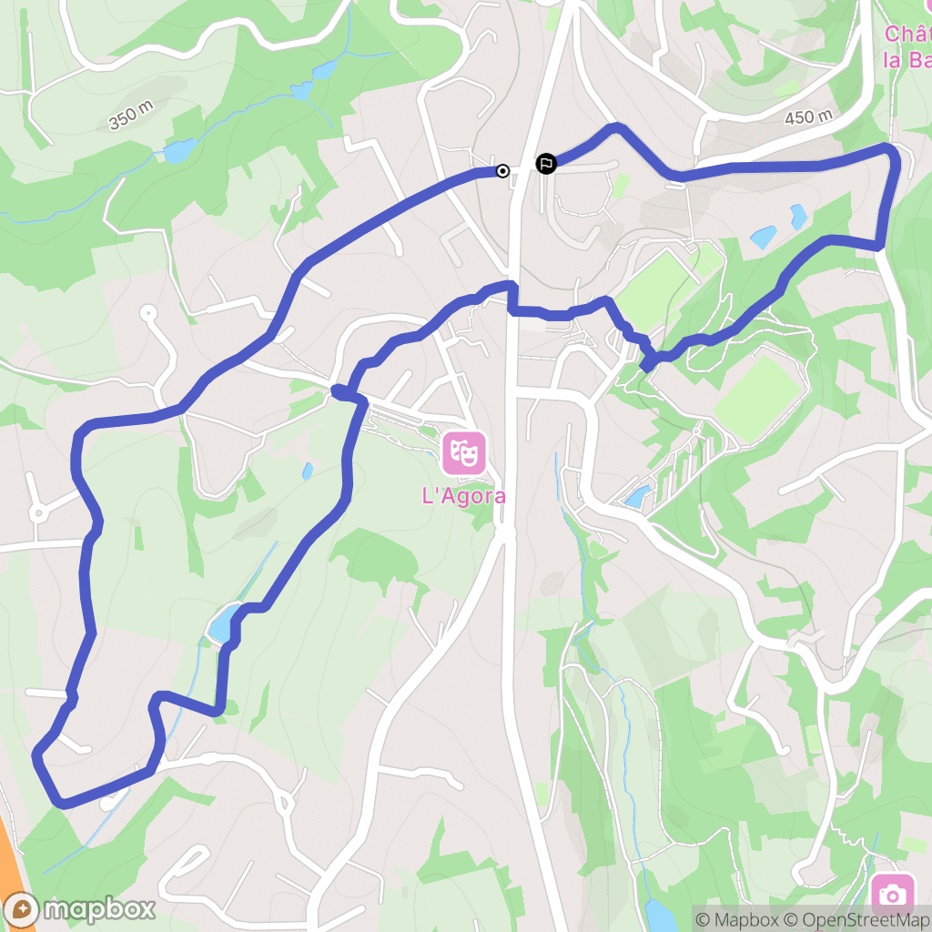 Limonest : carte du parcours de randonnée - France