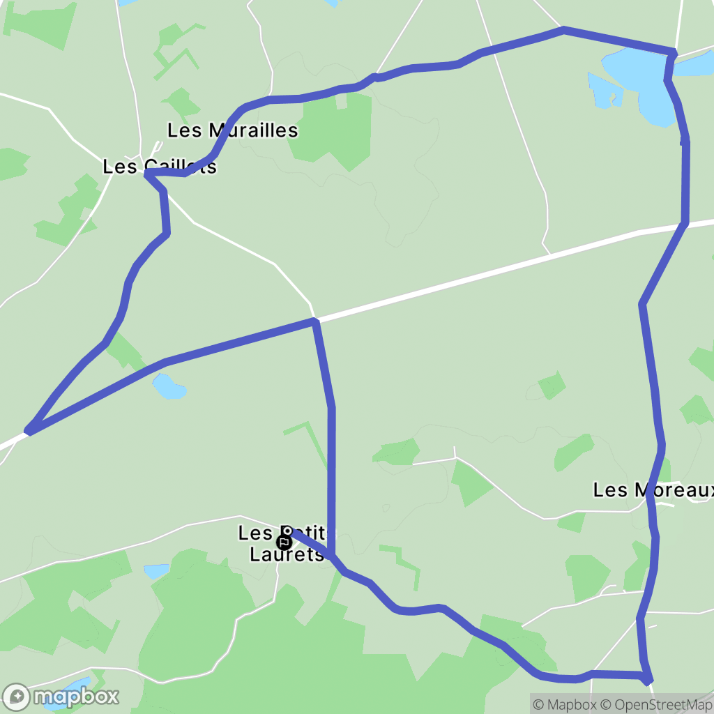 Nuret-le-Ferron : carte du parcours de randonnée - France