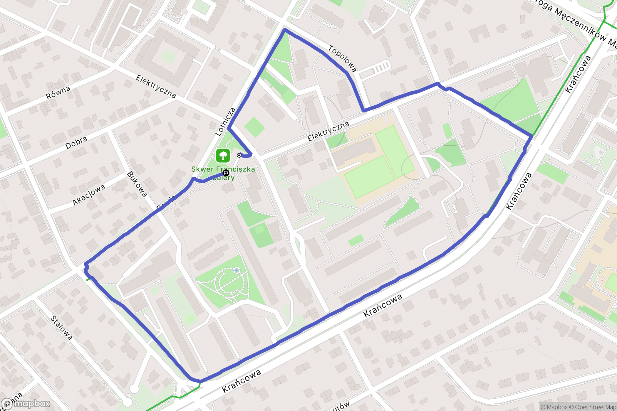 Lublin: mapa trasy - Poland