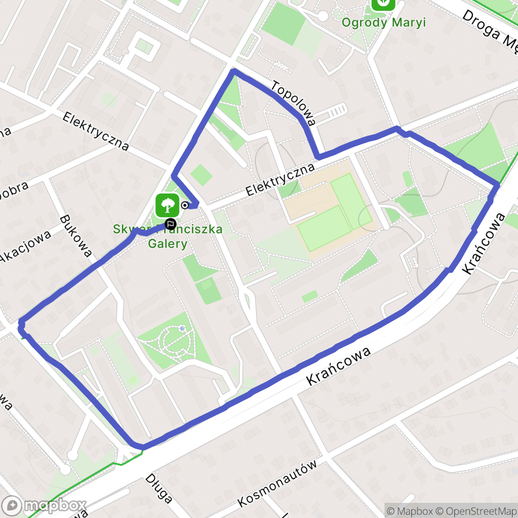 Lublin: mapa trasy - Poland