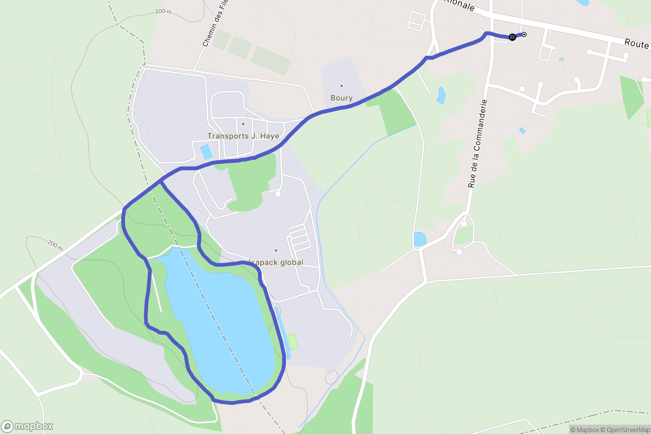 Mauléon : carte du parcours de randonnée - France