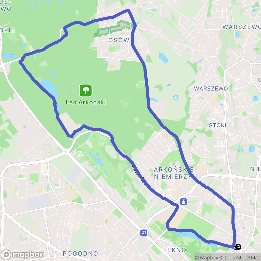 Szczecin: mapa trasy - Poland