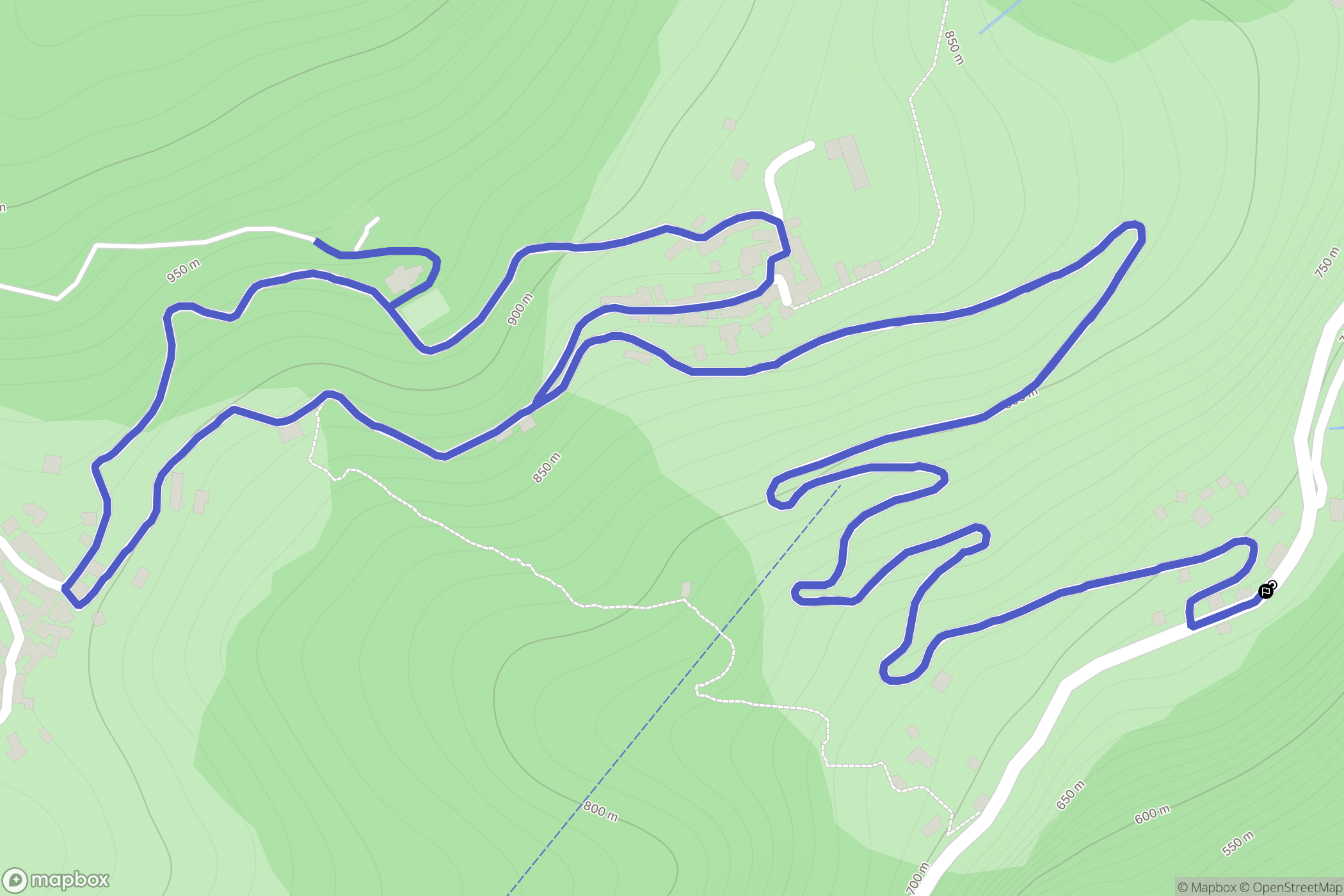  : carte du parcours de randonnée - Italy