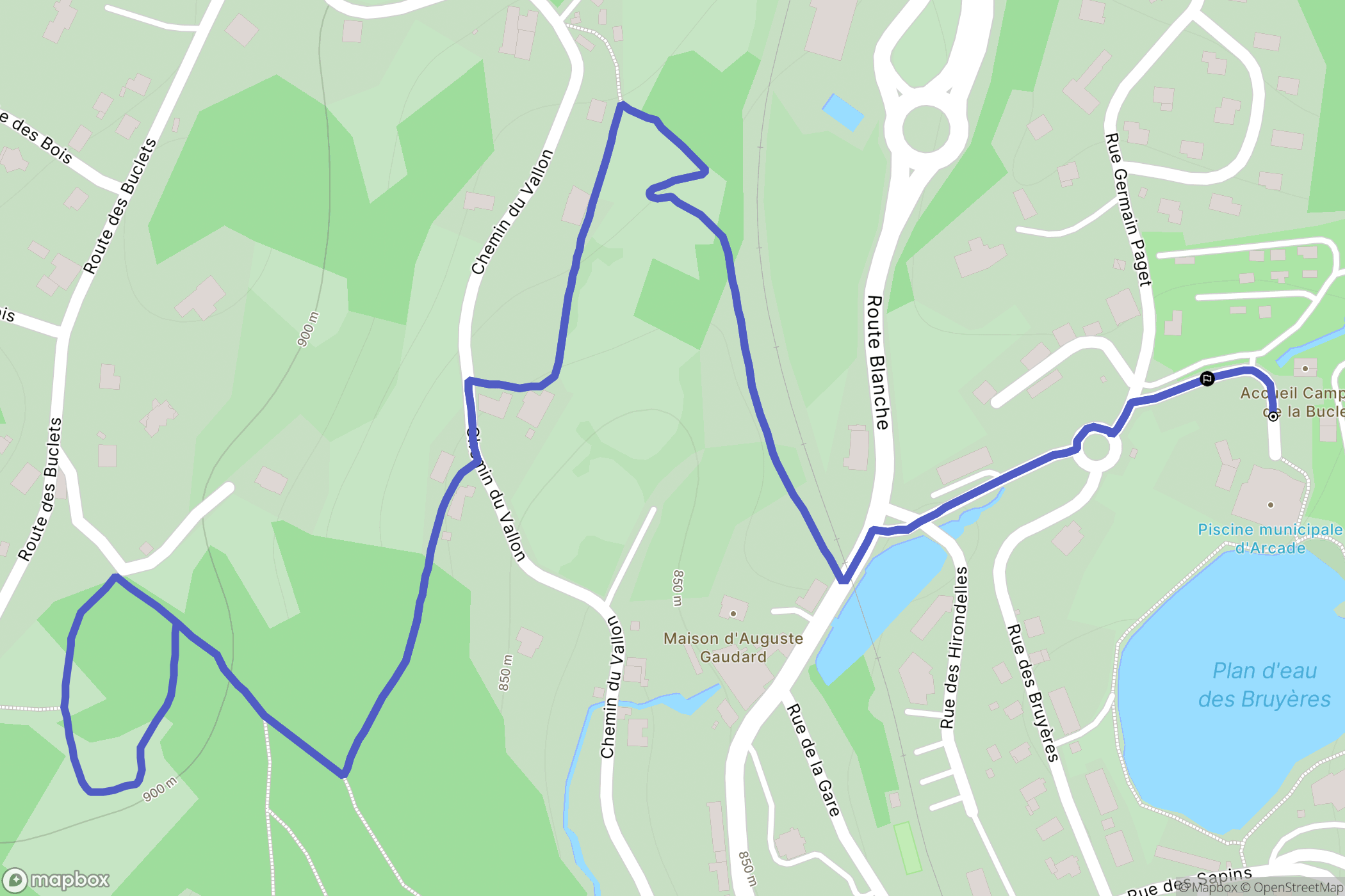 Morbier : carte du parcours de randonnée - France