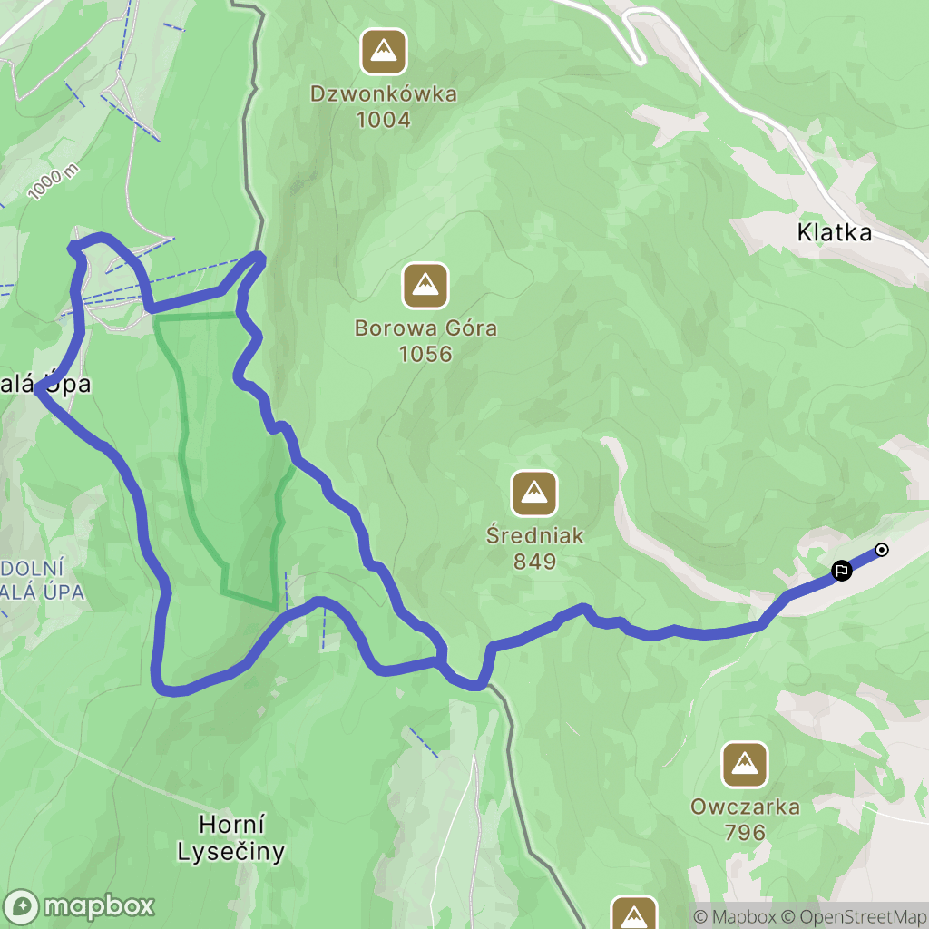 Jarkowice: mapa trasy - Poland
