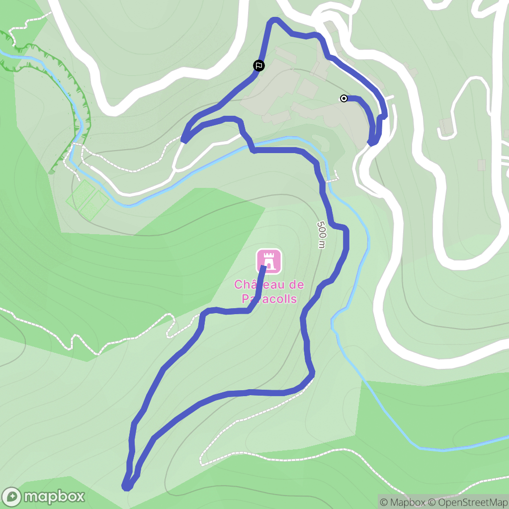 Molitg-les-Bains : carte du parcours de randonnée - France