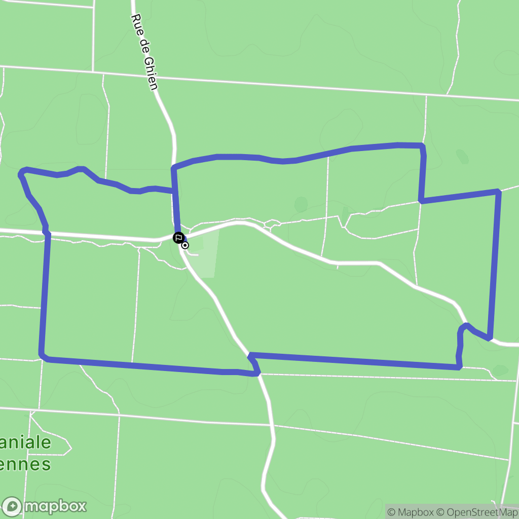 Beuvry-la-Forêt : carte du parcours de randonnée - France