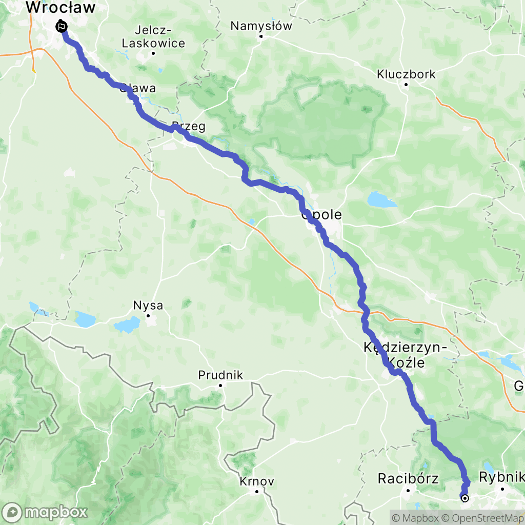 Rydułtowy: mapa trasy - Poland