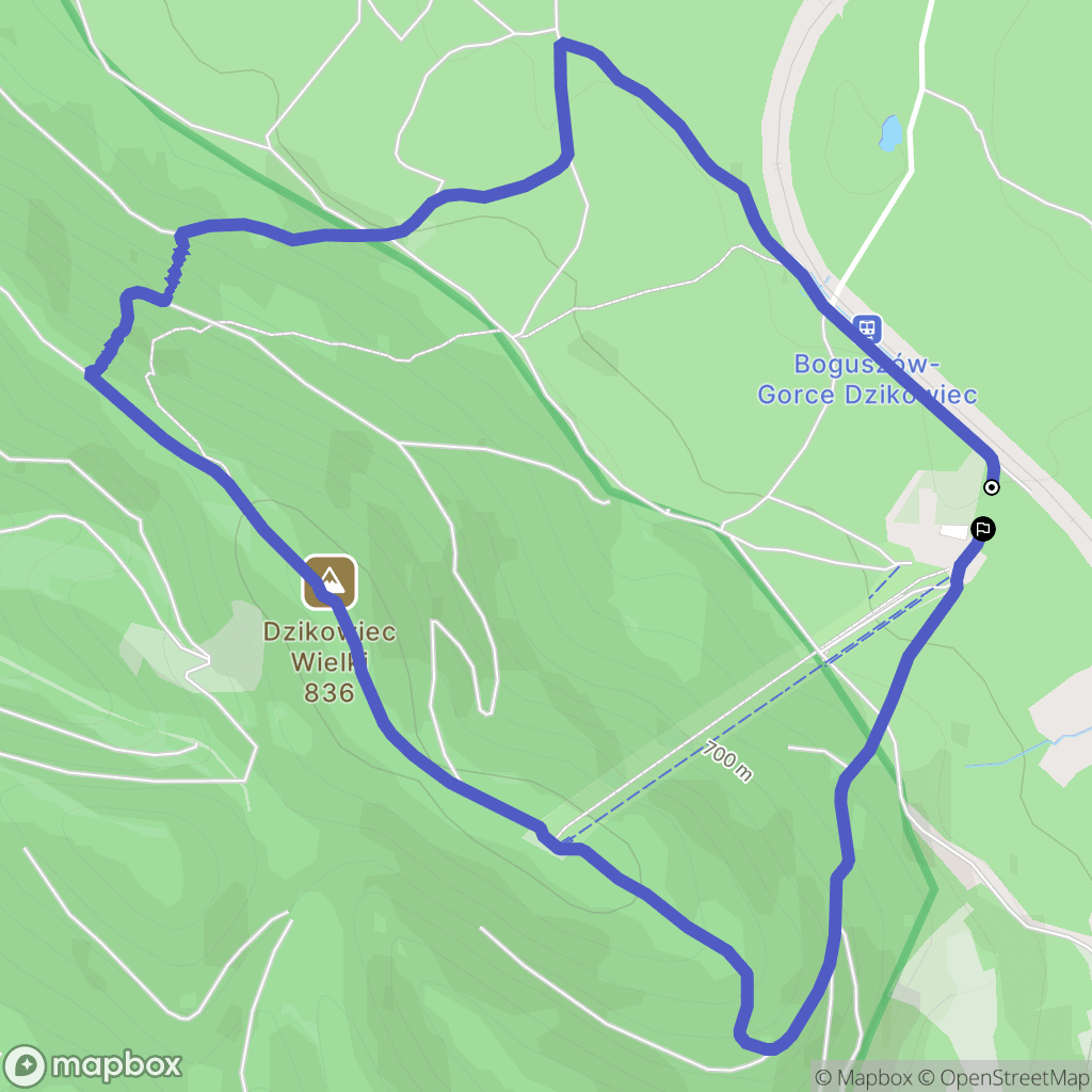 Boguszów-Gorce: mapa trasy - Poland