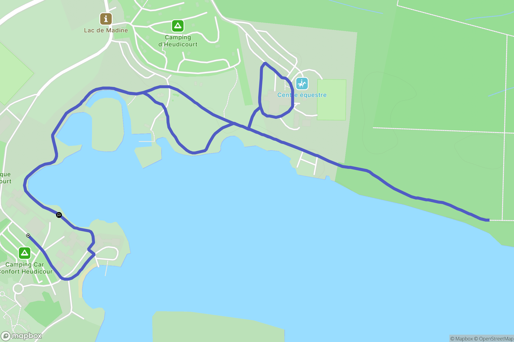 Heudicourt-sous-les-Côtes : carte du parcours de randonnée - France